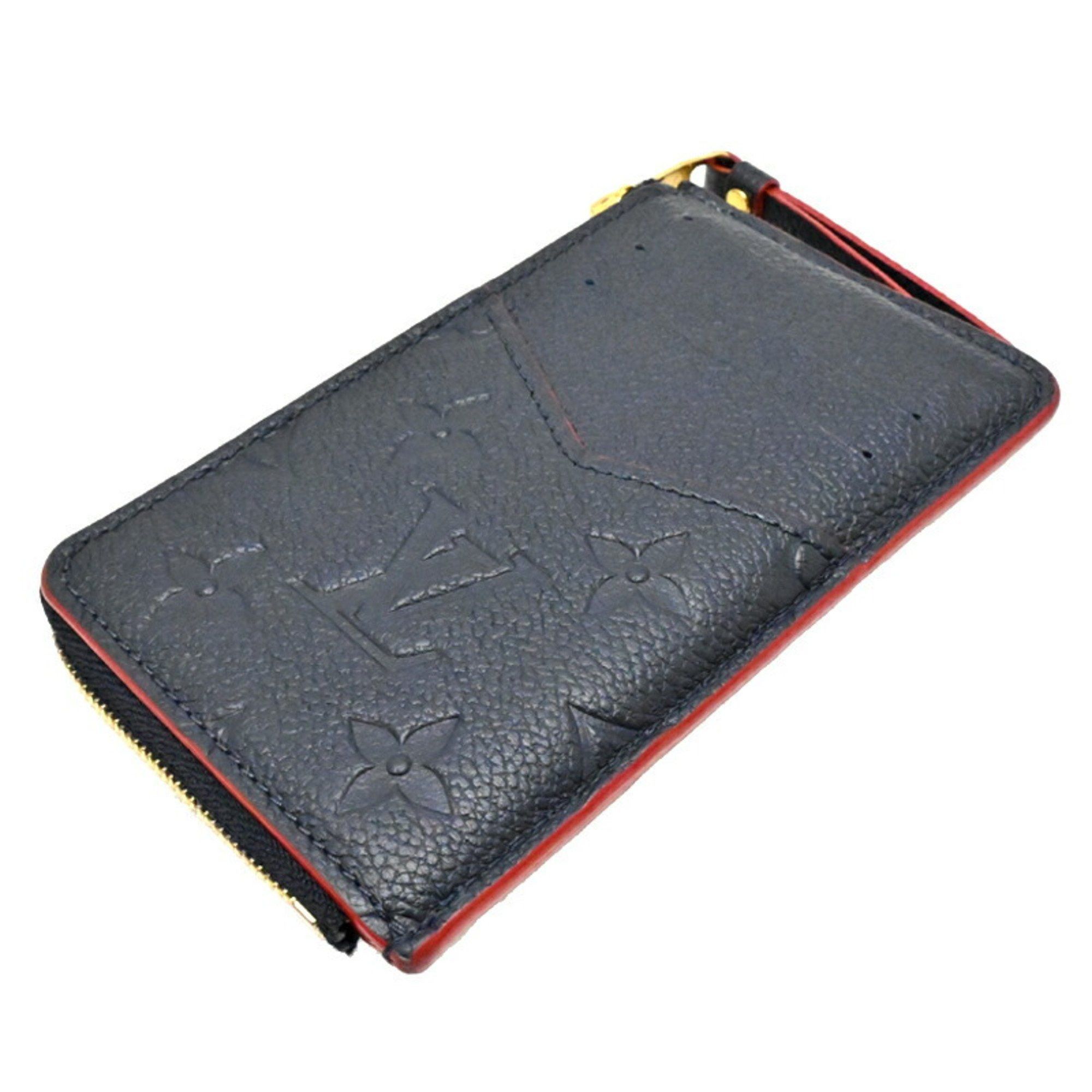 Louis Vuitton Louis Vuitton Porte Carte Recto Verso Men's Coin Case M69420 Monogram Empreinte Marine Rouge Size ONE SIZE - 4 Thumbnail