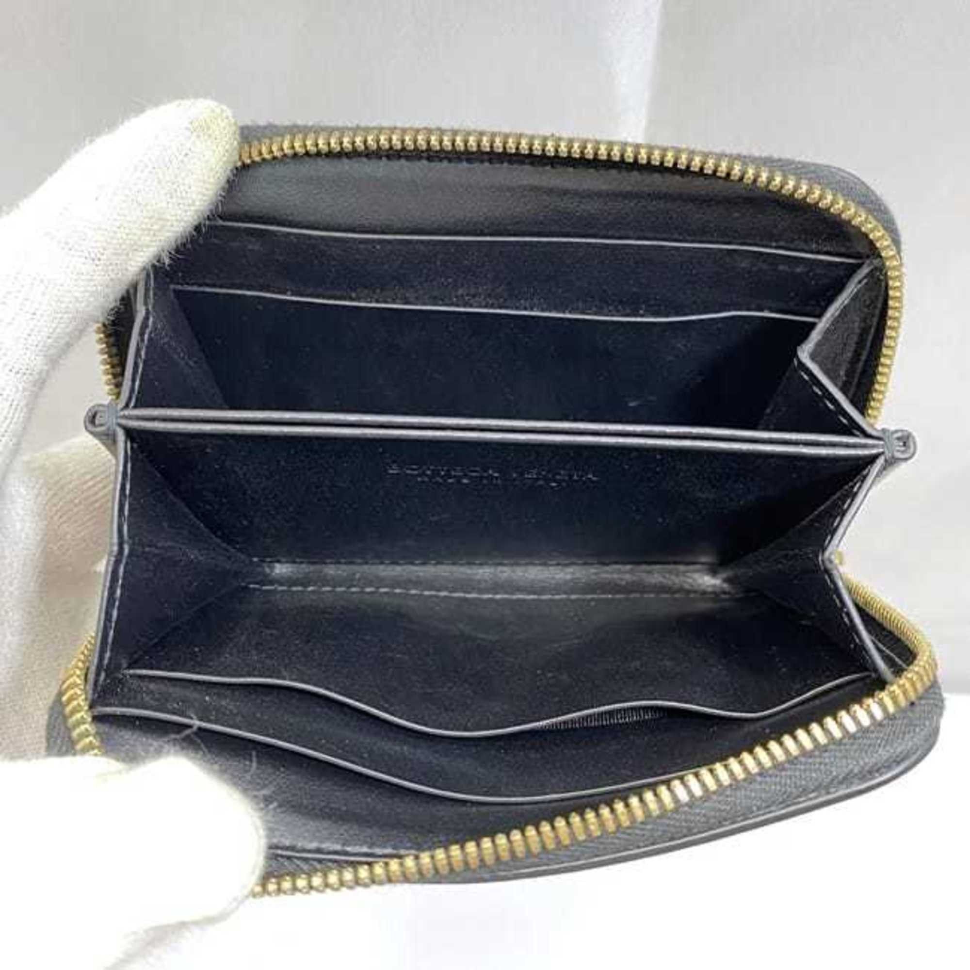 Bottega Veneta Bottega Veneta Coin Case ec-21504 Black Intrecciato Purse Leather BOTTEGA VENETA Wallet Women Men Compact Size ONE SIZE - 7 Thumbnail