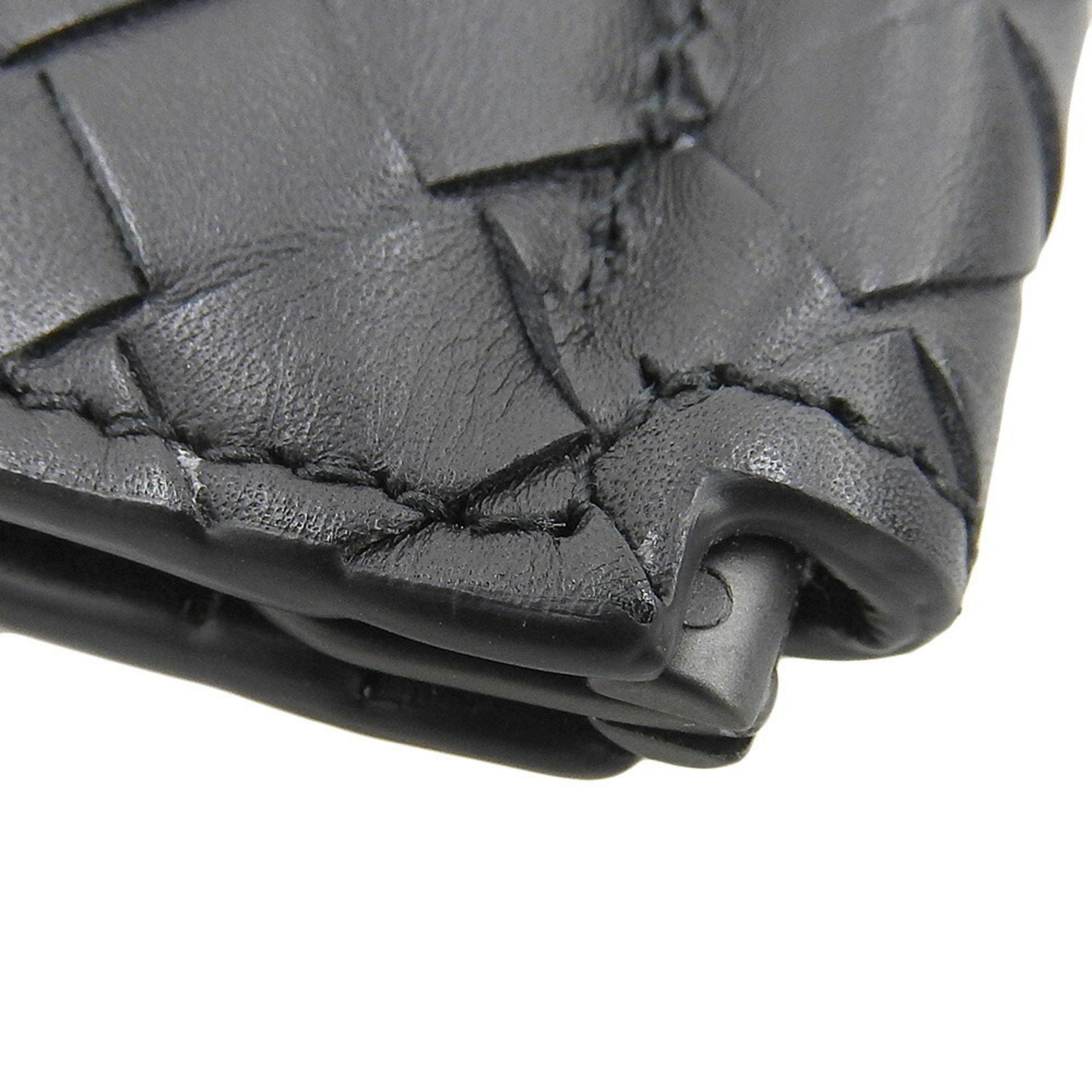 Bottega Veneta BOTTEGA VENETA Intrecciato Money Clip 123180 Bi-fold Wallet Leather Black Size ONE SIZE - 5 Thumbnail