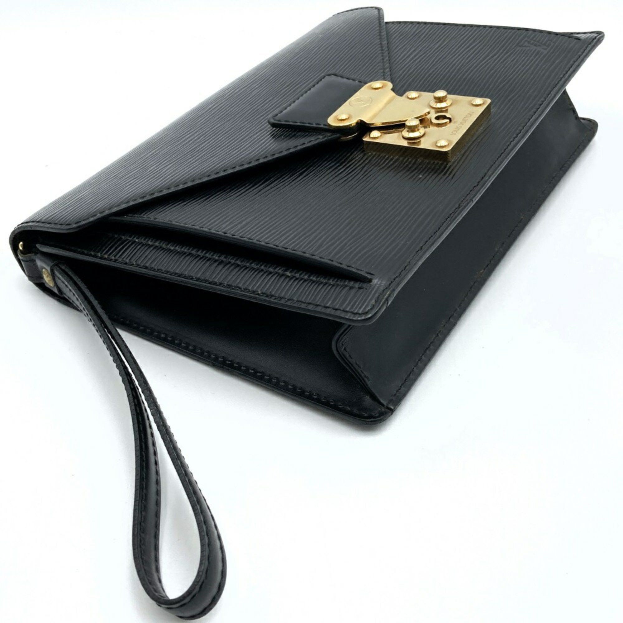 Louis Vuitton Louis Vuitton Pochette Serie Dragonne Clutch Bag Epi Leather Noir Black M52612 Women's Size ONE SIZE - 4 Thumbnail