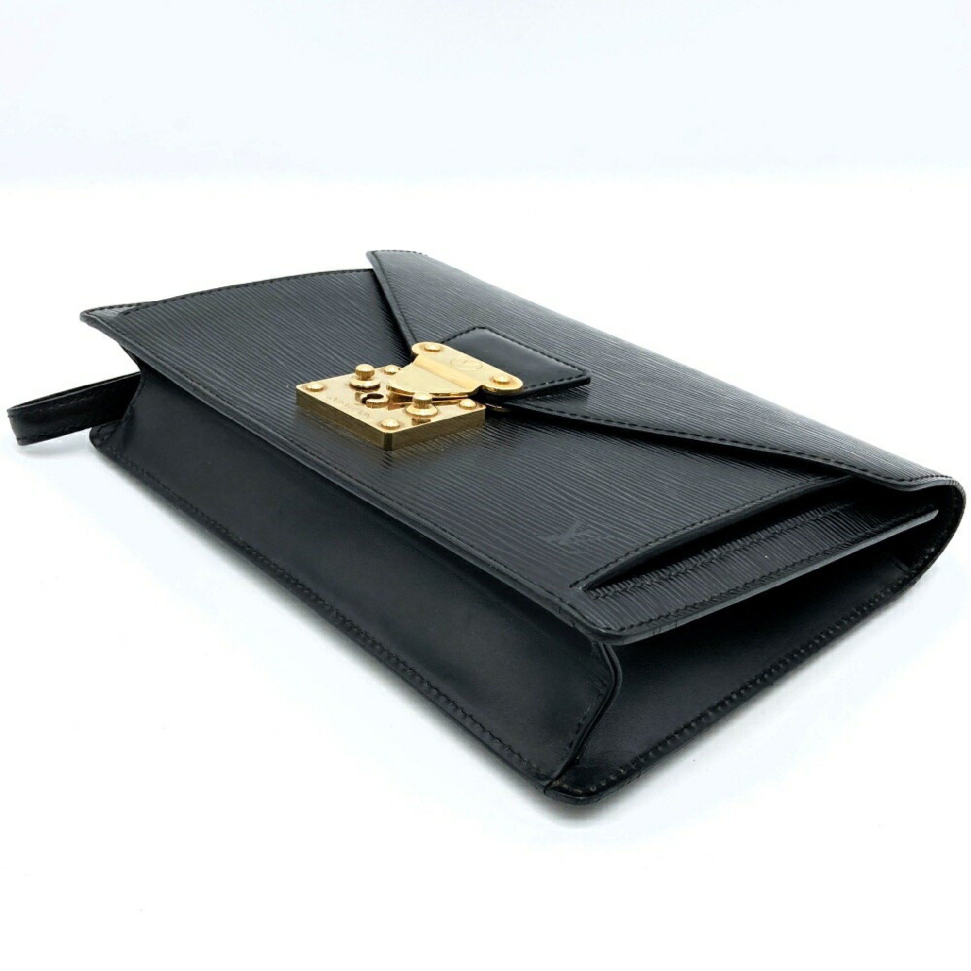 Louis Vuitton Louis Vuitton Pochette Serie Dragonne Clutch Bag Epi Leather Noir Black M52612 Women's Size ONE SIZE - 3 Thumbnail