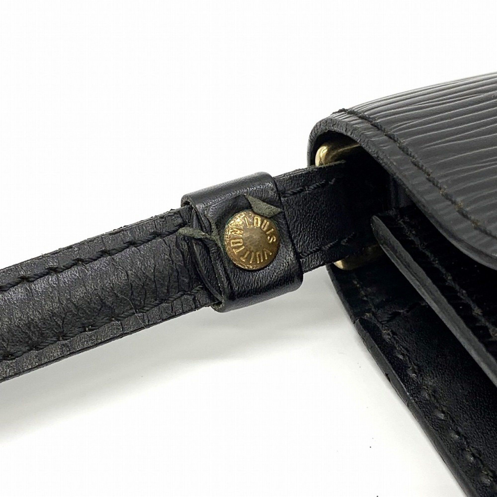 Louis Vuitton Louis Vuitton Pochette Serie Dragonne Clutch Bag Epi Leather Noir Black M52612 Women's Size ONE SIZE - 8 Thumbnail