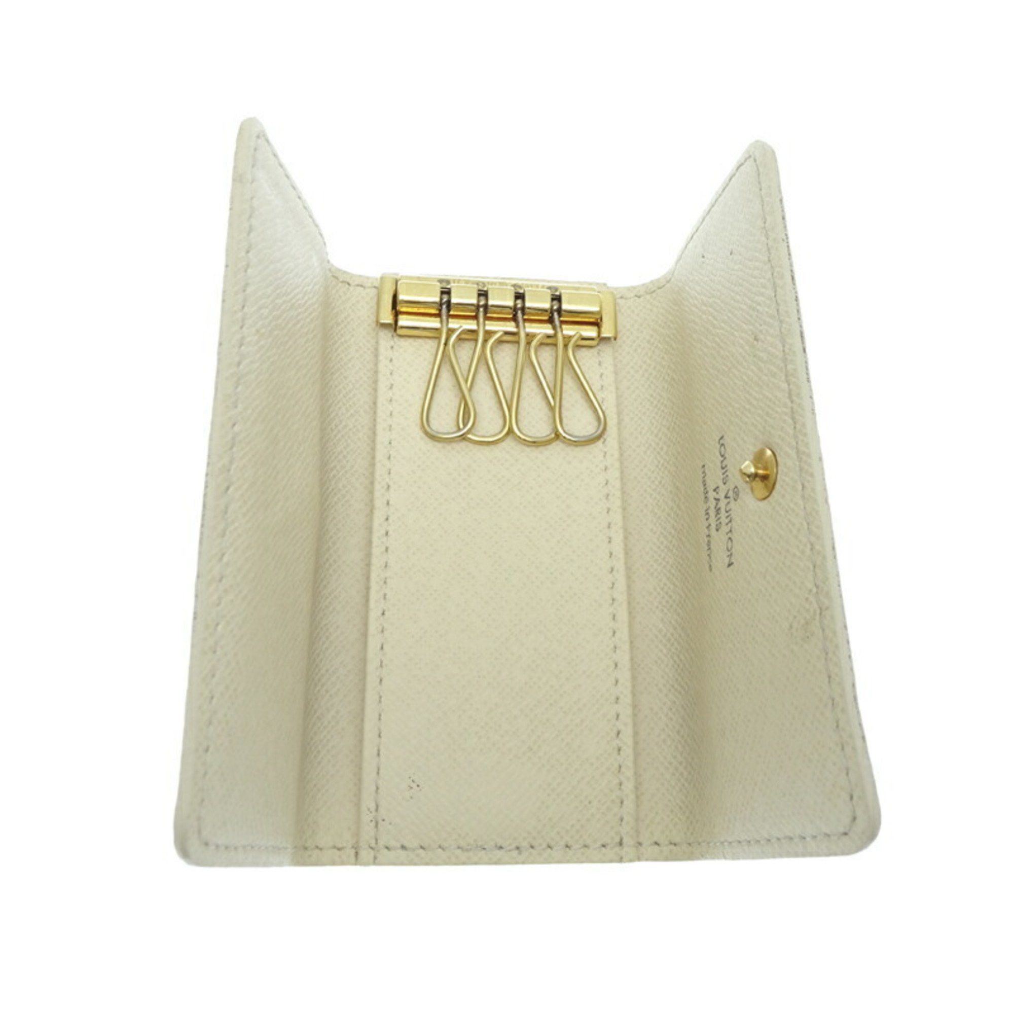 Louis Vuitton Louis Vuitton Multicle 4 Women's and Men's Key Case N60020 Damier Azur White Size ONE SIZE - 3 Thumbnail