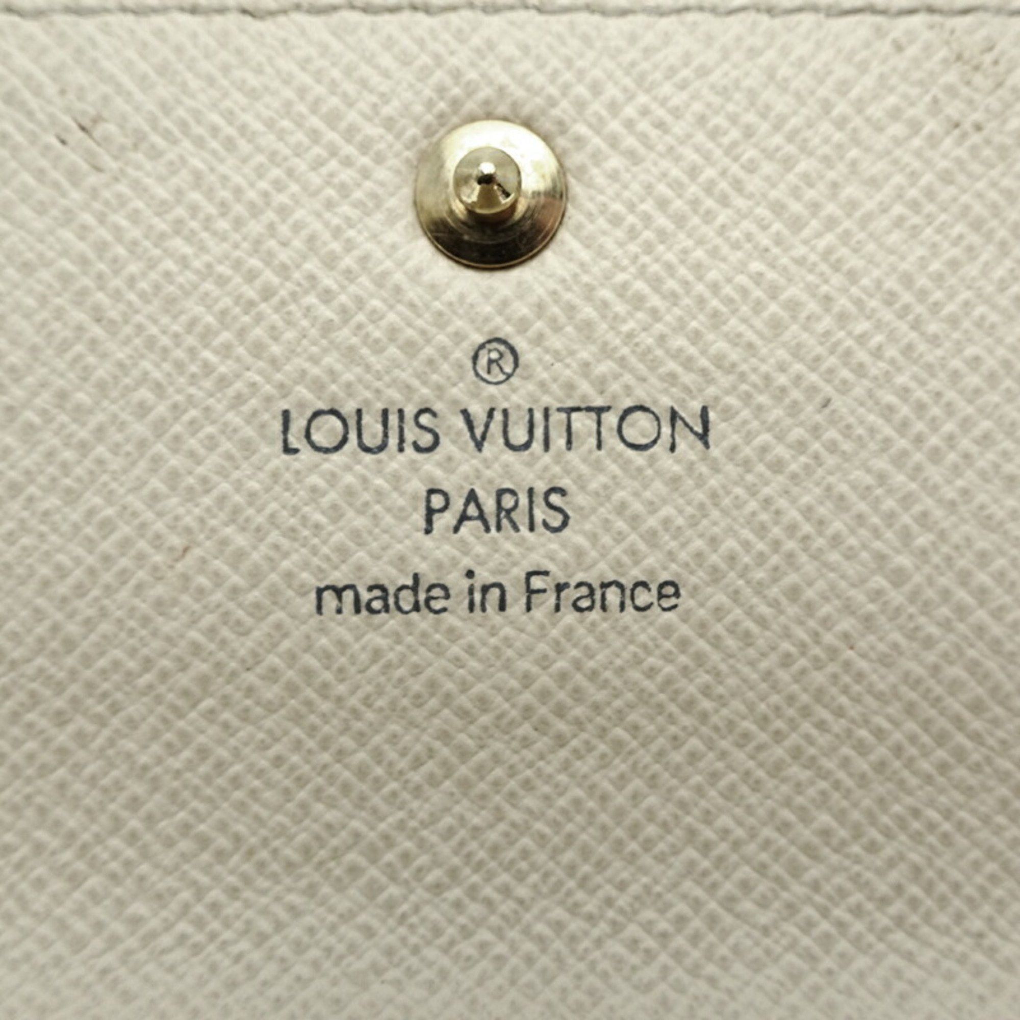 Louis Vuitton Louis Vuitton Multicle 4 Women's and Men's Key Case N60020 Damier Azur White Size ONE SIZE - 7 Thumbnail