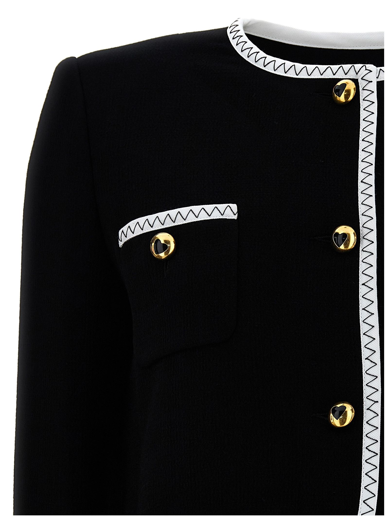 Moschino Crepe Short Jacket Size M / US 6-8 / IT 42-44 - 3 Thumbnail