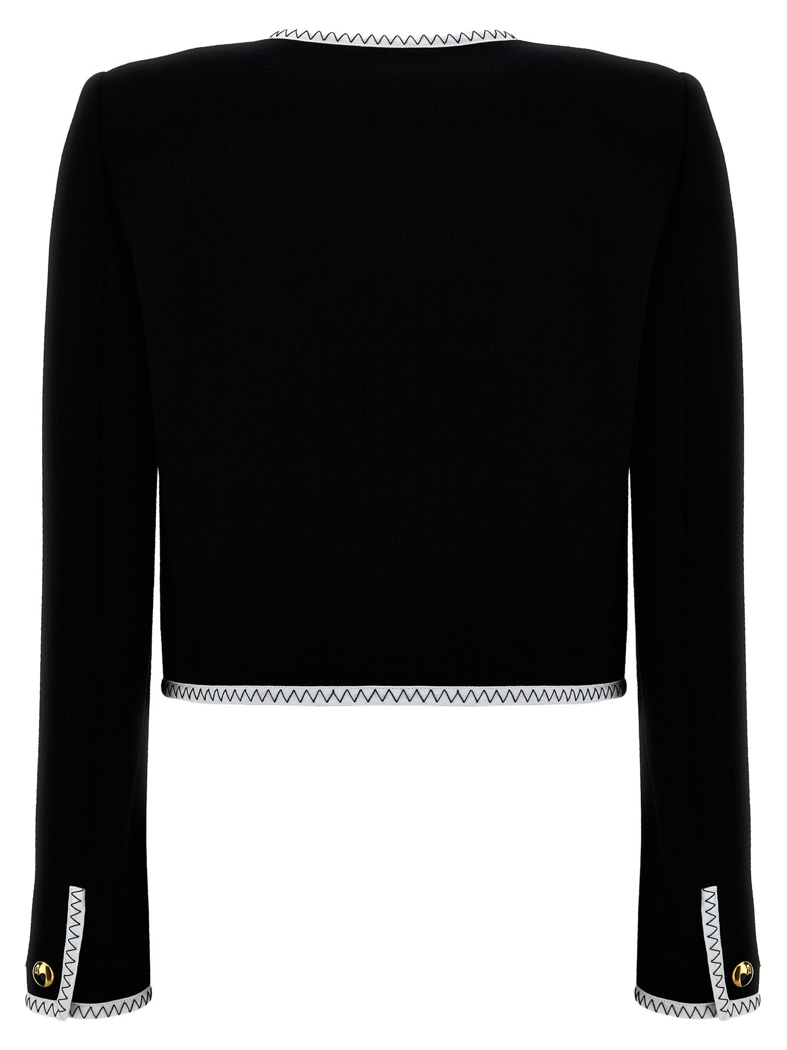Moschino Crepe Short Jacket Size M / US 6-8 / IT 42-44 - 2 Thumbnail