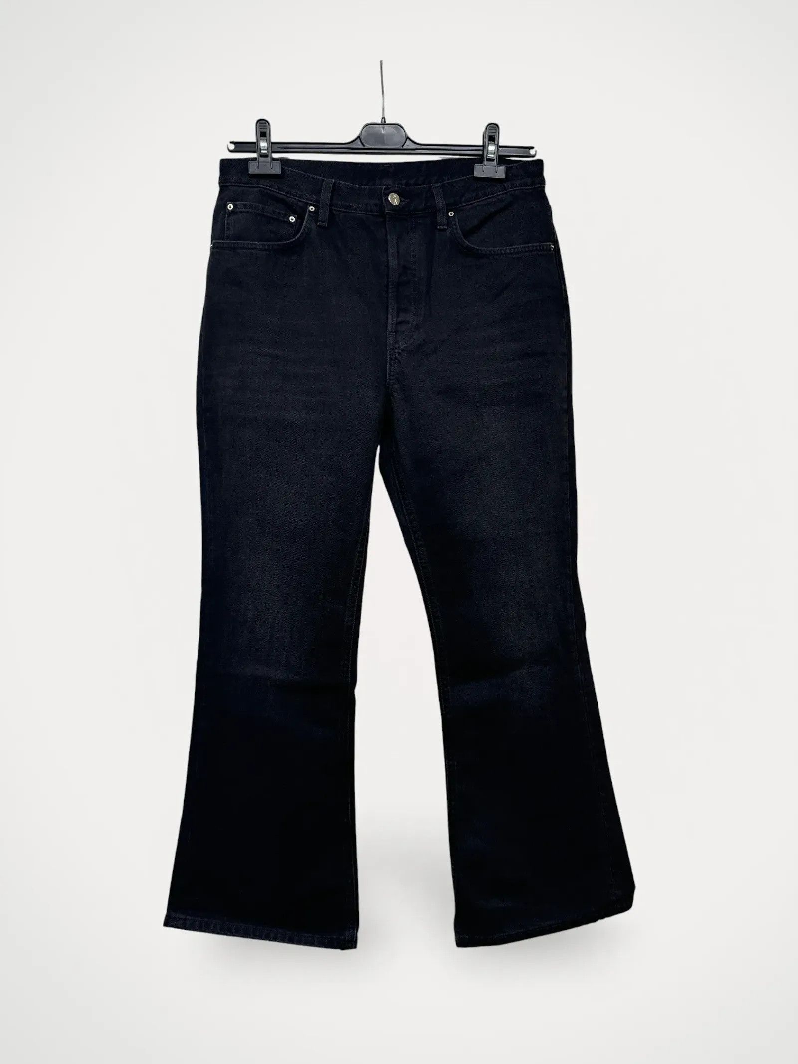 Toteme Toteme Cropped Kick Denim Jeans Size 32" / US 10 / IT 46 - 2 Thumbnail