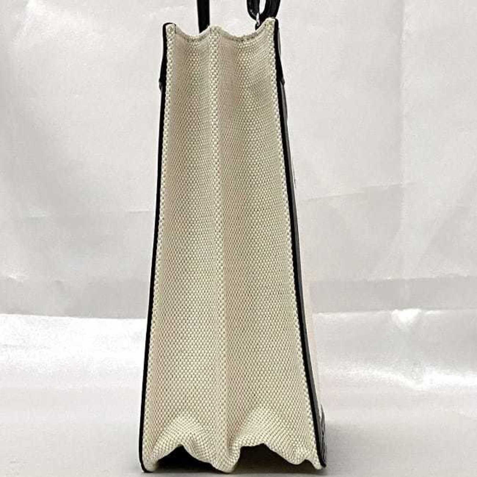 Balenciaga Balenciaga Shoulder Bag Navy Pochette f-21650 Natural White Black 339937 Canvas Leather 1080 Y 528147 BALENCIAGA Crossbody Freestanding Square Size ONE SIZE - 4 Thumbnail