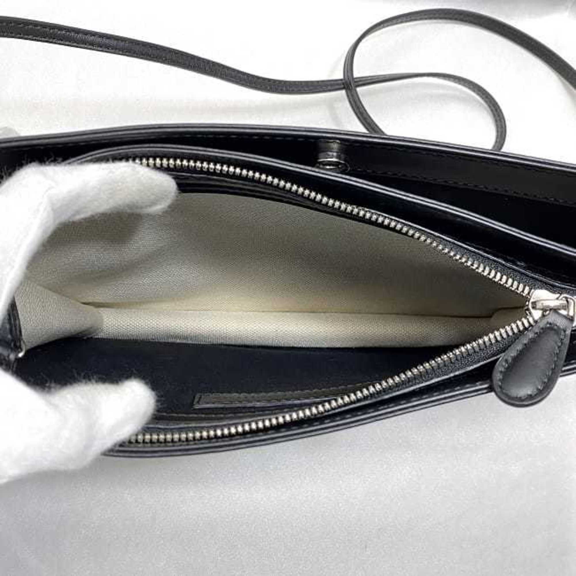 Balenciaga Balenciaga Shoulder Bag Navy Pochette f-21650 Natural White Black 339937 Canvas Leather 1080 Y 528147 BALENCIAGA Crossbody Freestanding Square Size ONE SIZE - 8 Thumbnail