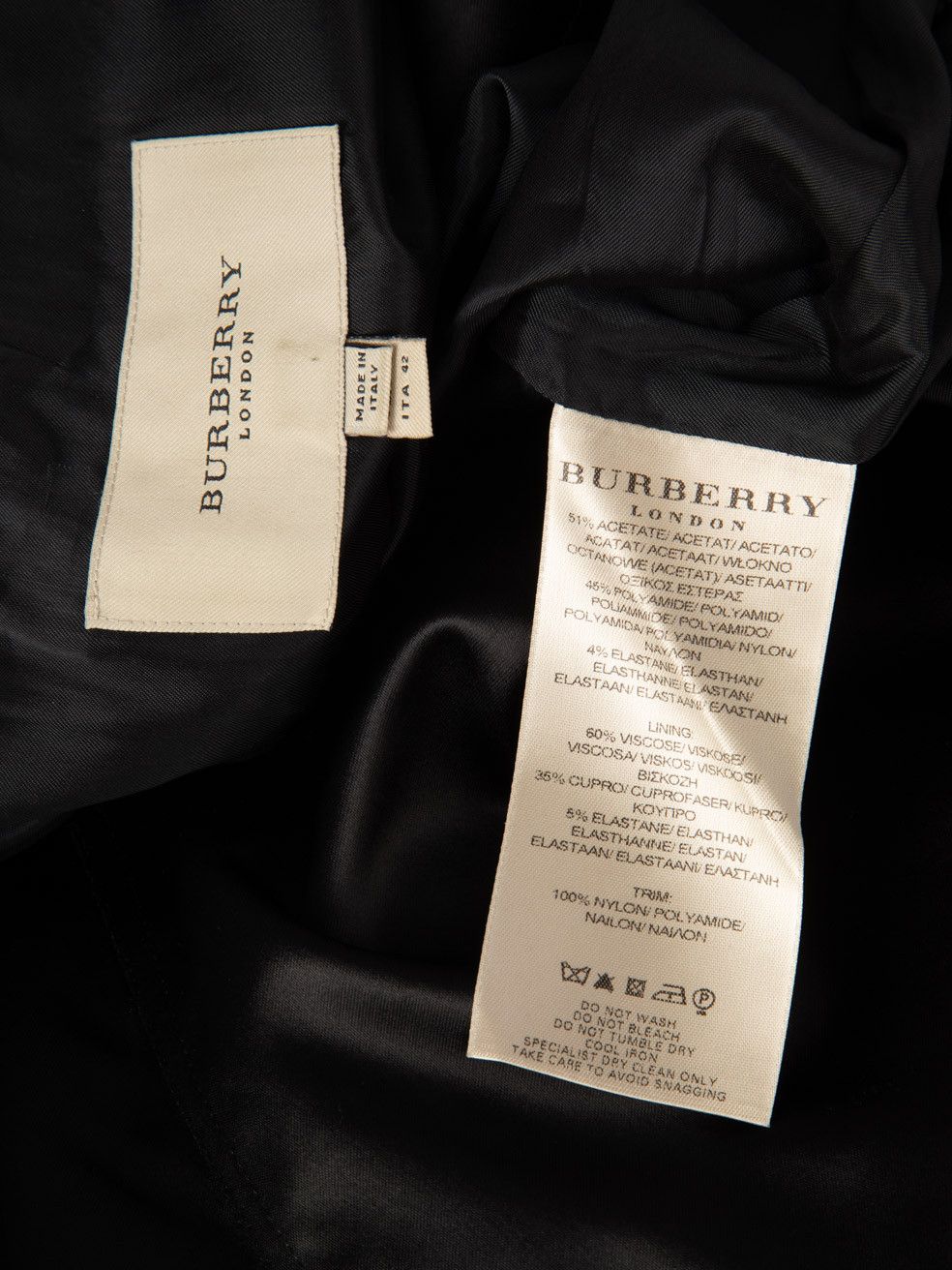 Burberry Black Embellished Detail Midi Dress Size M / US 6-8 / IT 42-44 - 9 Thumbnail