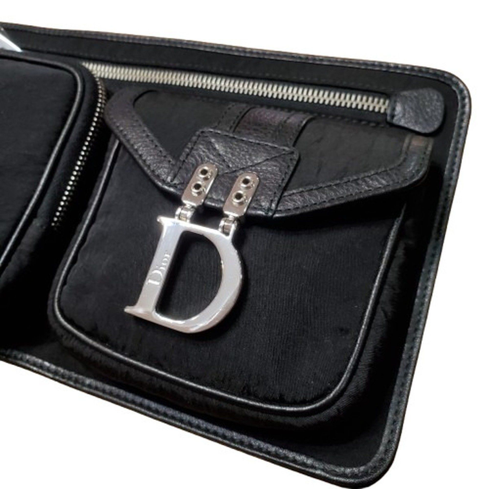 Dior Christian Dior waist bag body nylon leather D metal fittings Kaizuka store Size ONE SIZE - 4 Thumbnail