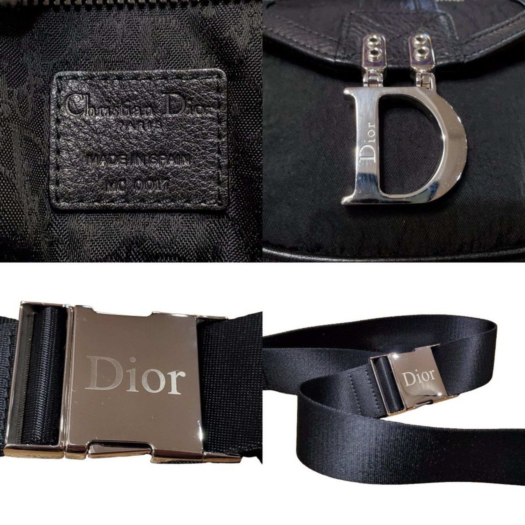 Dior Christian Dior waist bag body nylon leather D metal fittings Kaizuka store Size ONE SIZE - 5 Thumbnail