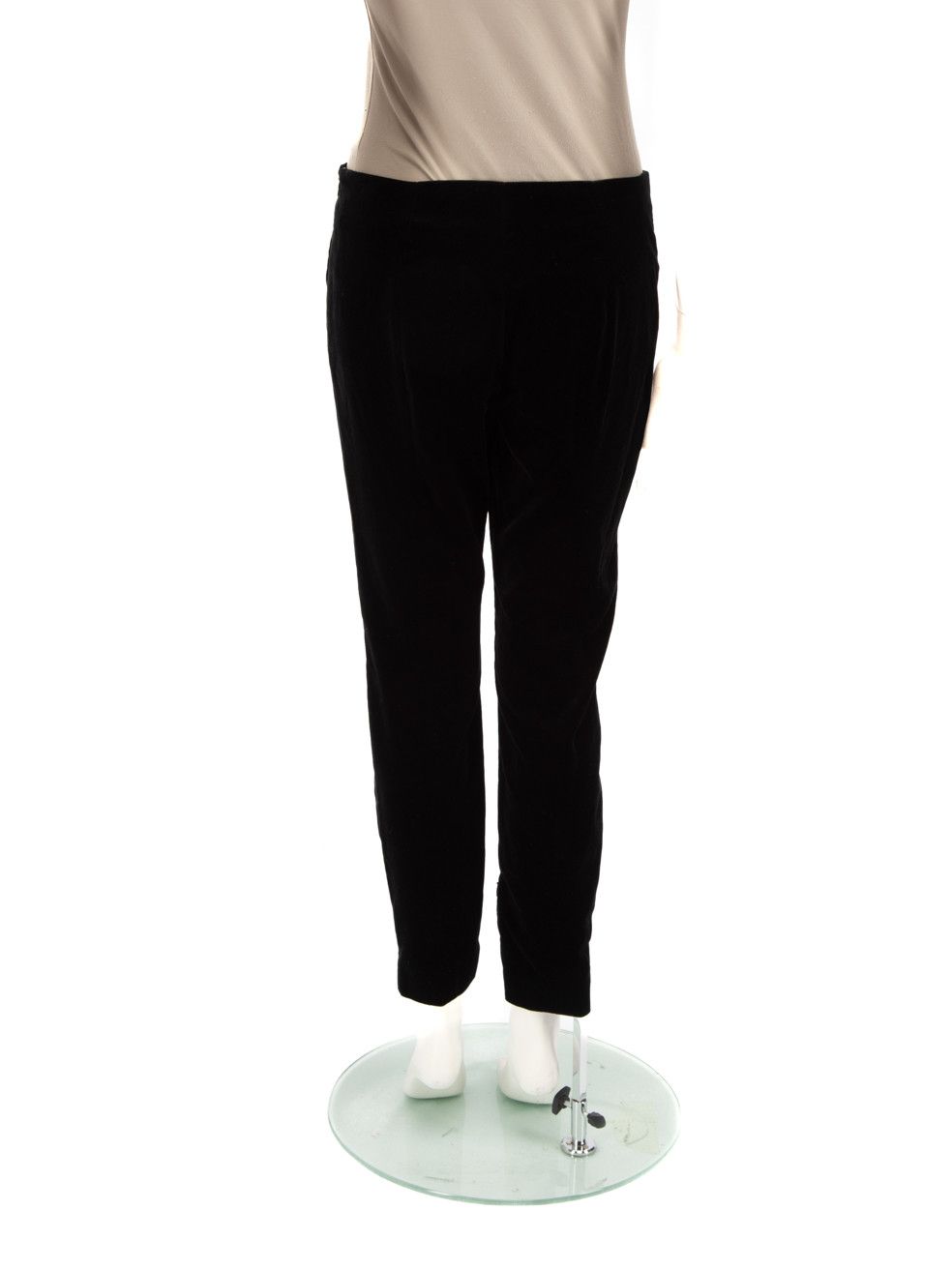 Valentino Red Valentino Black Velour Slim Trousers Size 30" / US 8 / IT 44 - 3 Thumbnail