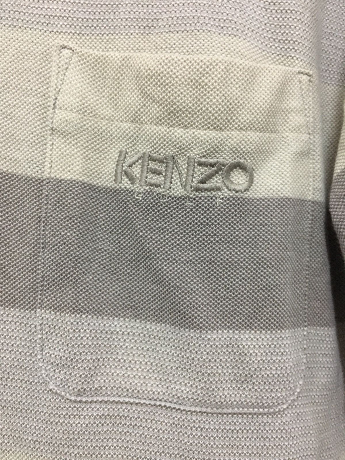 Kenzo Kenzo Golf Collar Shirt Button Up Stripes Shirt Size US M / EU 48-50 / 2 - 3 Thumbnail