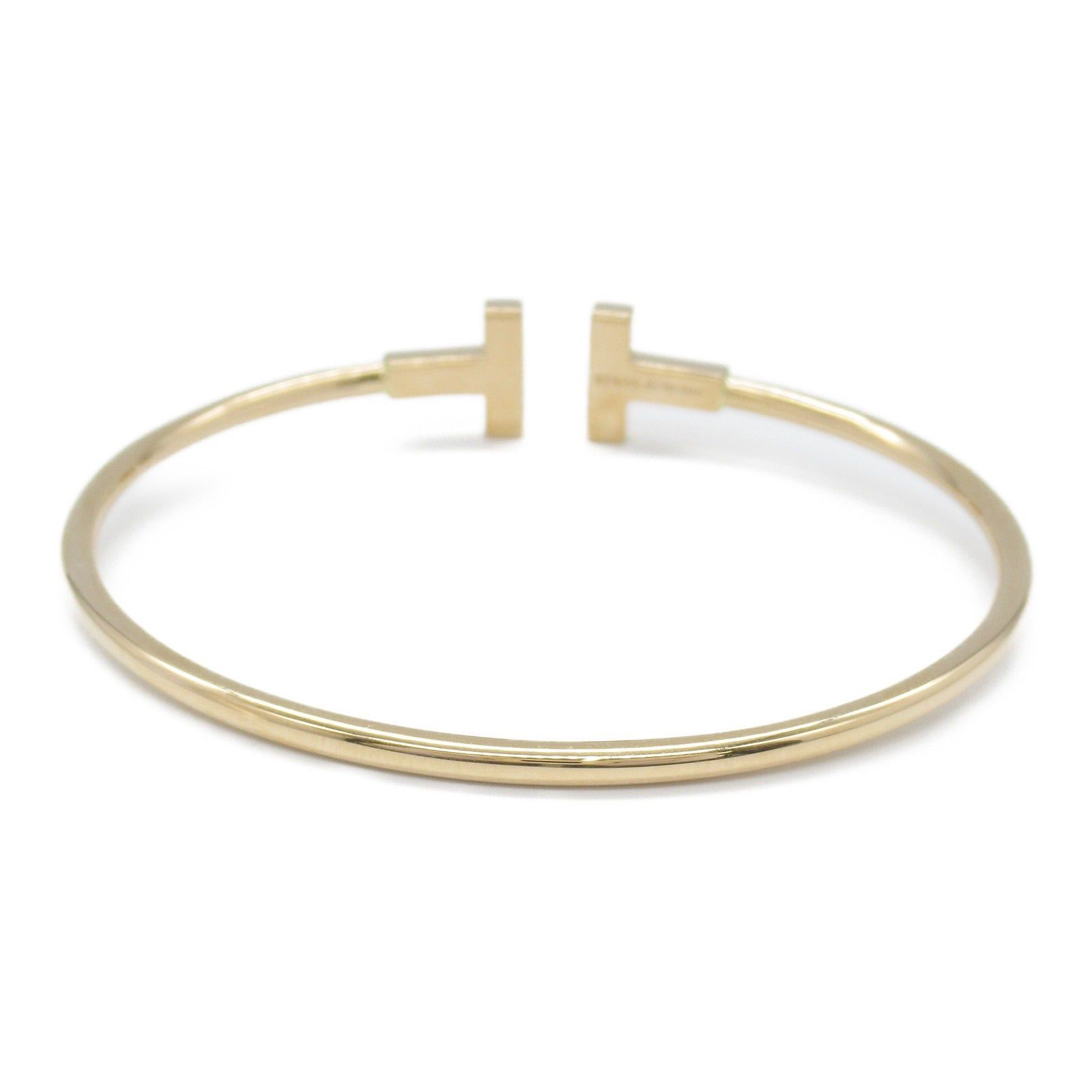 Tiffany & Co. Tiffany Co T-Wire Diamond Bangle K18Pg (Pink Gold) Clear Size ONE SIZE - 2 Thumbnail