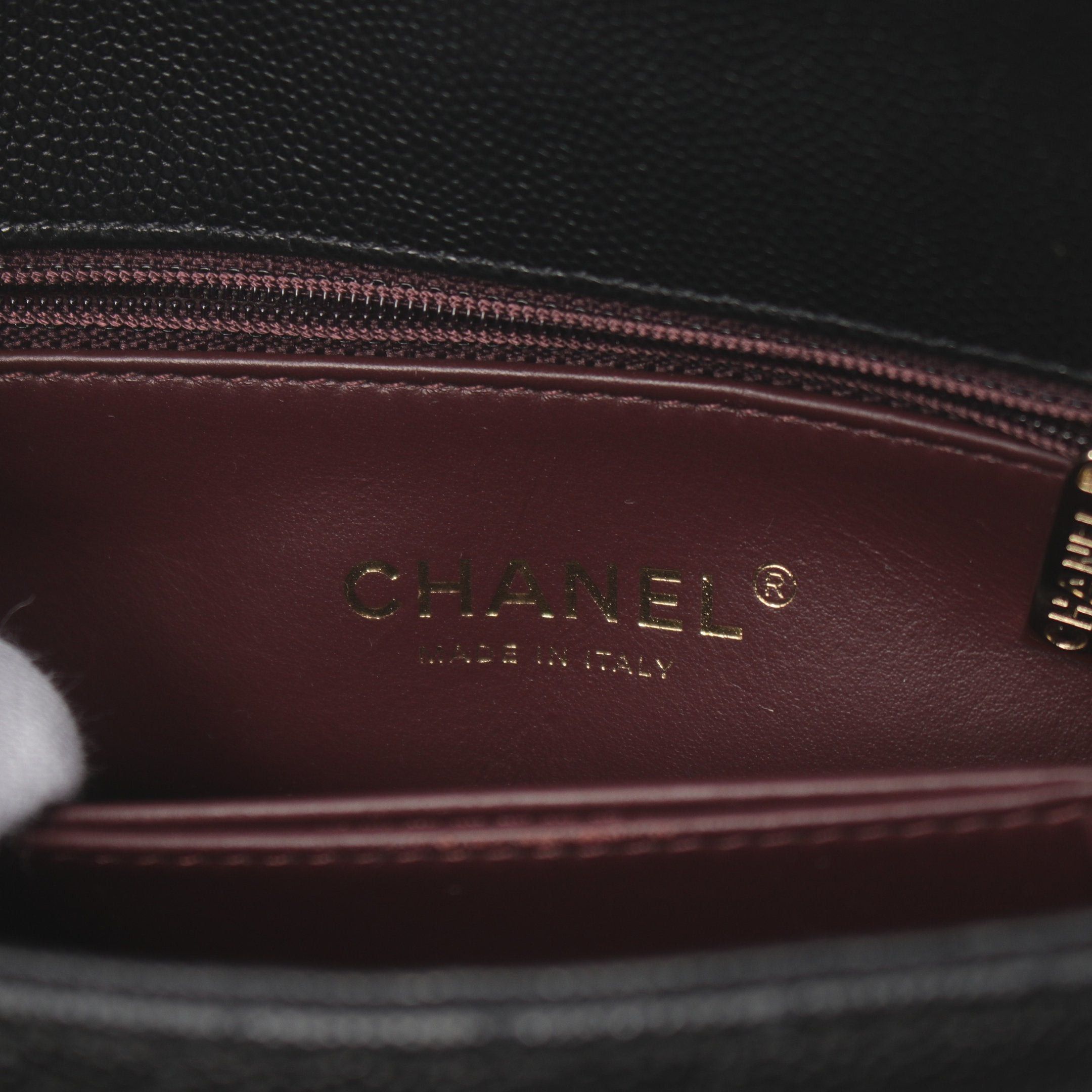 Chanel Chanel Coco Handle Xxs Top Handbag Caviar Skin Black Gold Hardware Size ONE SIZE - 4 Thumbnail