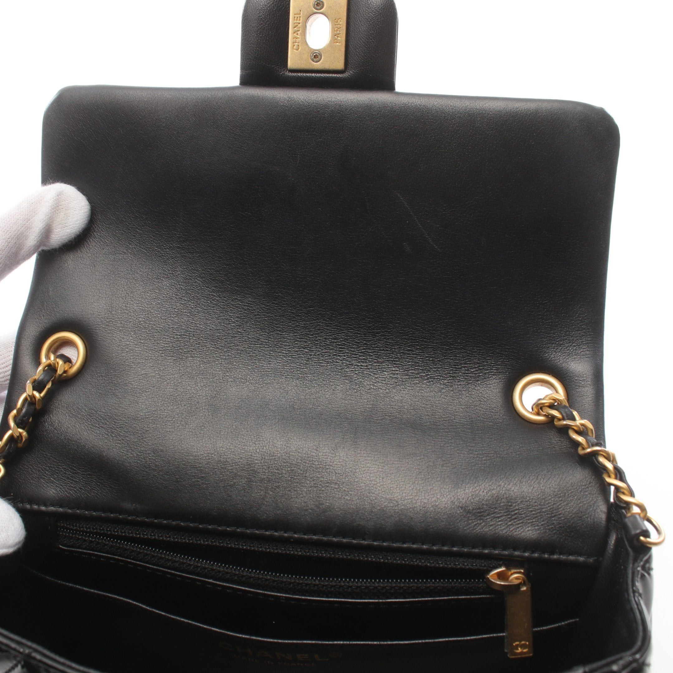 Chanel Chanel Matelasse Chain Shoulder Bag Patent Leather Black Gold Hardware Size ONE SIZE - 6 Thumbnail
