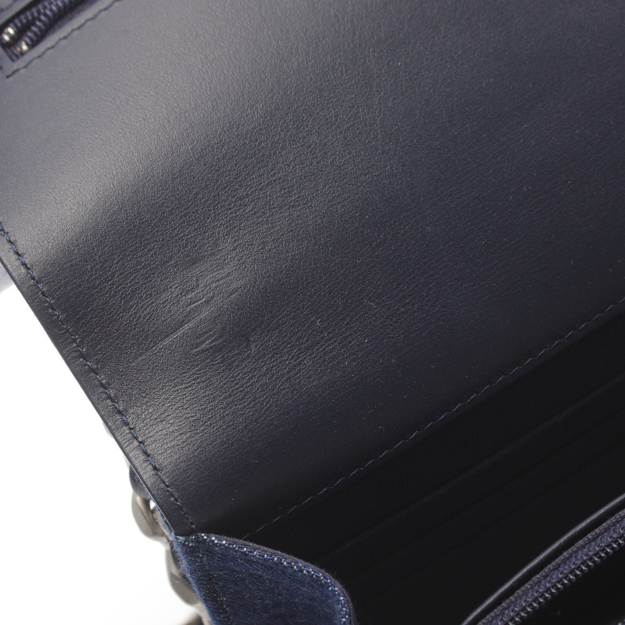 Chanel Chanel Chanel 19 Matelasse Chain Wallet Denim Indigo Blue Combination Metal Fittings Size ONE SIZE - 7 Thumbnail