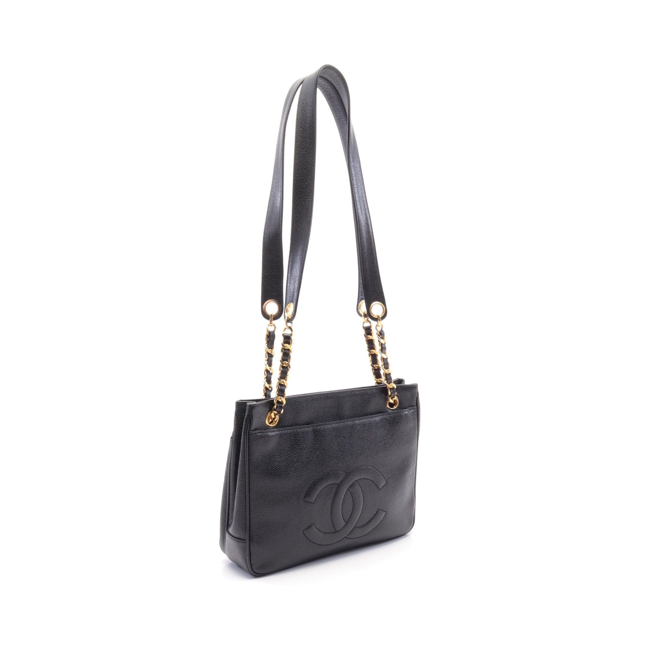 Chanel Chanel Coco Mark Chain Shoulder Bag Caviar Skin Black Gold Hardware Size ONE SIZE - 2 Thumbnail