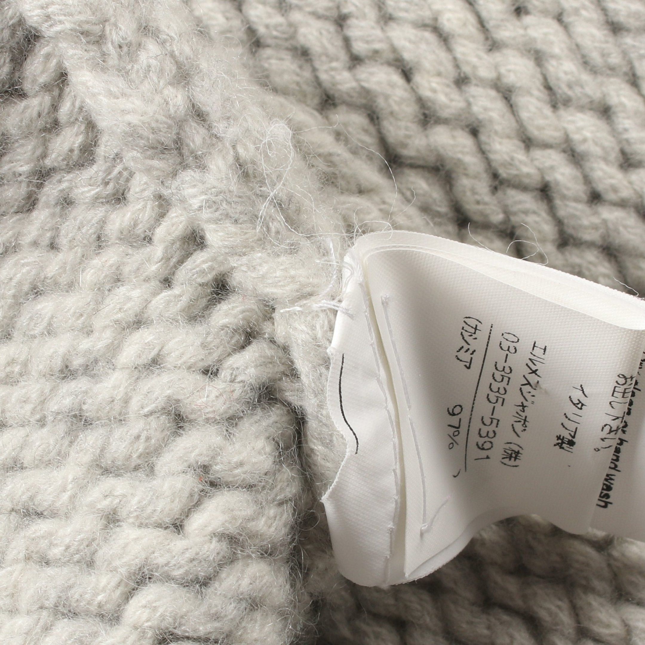 Hermes Hermes Cardigan Cashmere Light Gray Size ONE SIZE - 6 Thumbnail