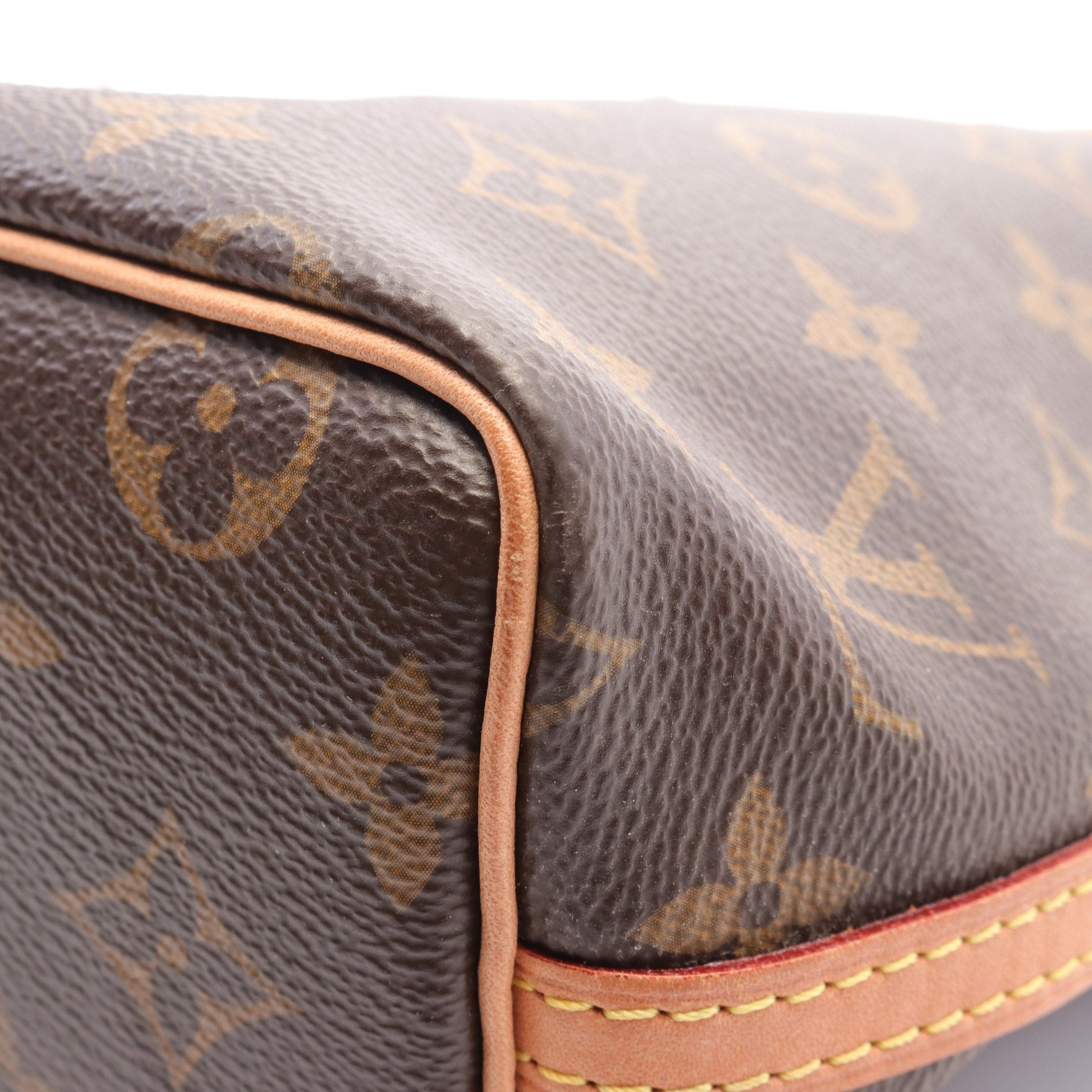 Louis Vuitton Louis Vuitton Nano Noe Monogram Shoulder Bag Leather Brown Size ONE SIZE - 7 Thumbnail