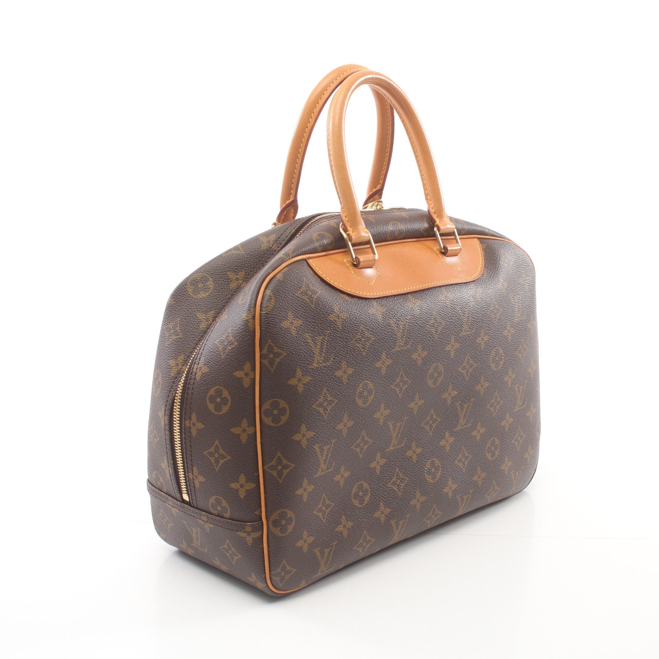 Louis Vuitton Louis Vuitton Deauville Bowling Vanity Monogram Handbag Leather Brown Size ONE SIZE - 2 Thumbnail