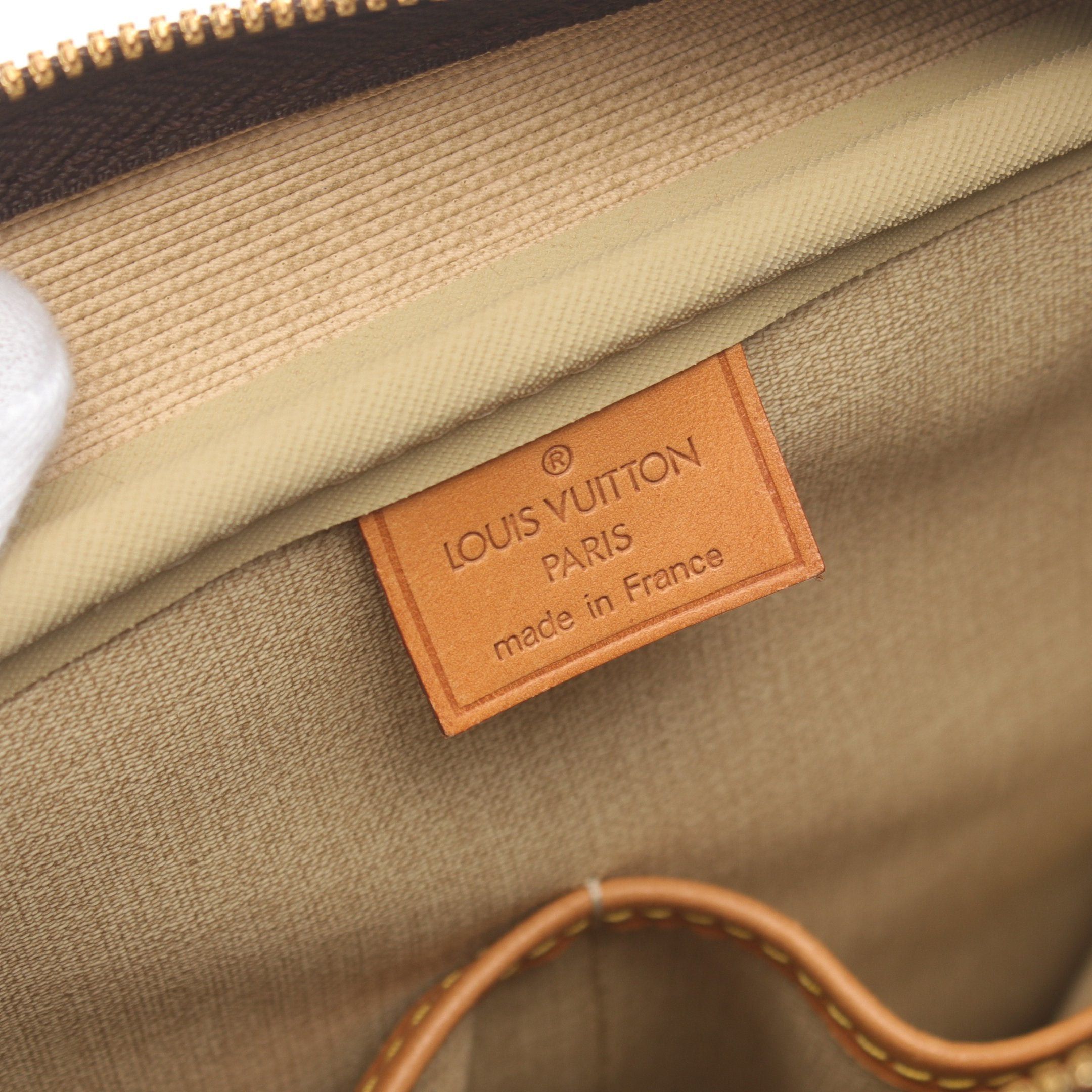 Louis Vuitton Louis Vuitton Deauville Bowling Vanity Monogram Handbag Leather Brown Size ONE SIZE - 4 Thumbnail