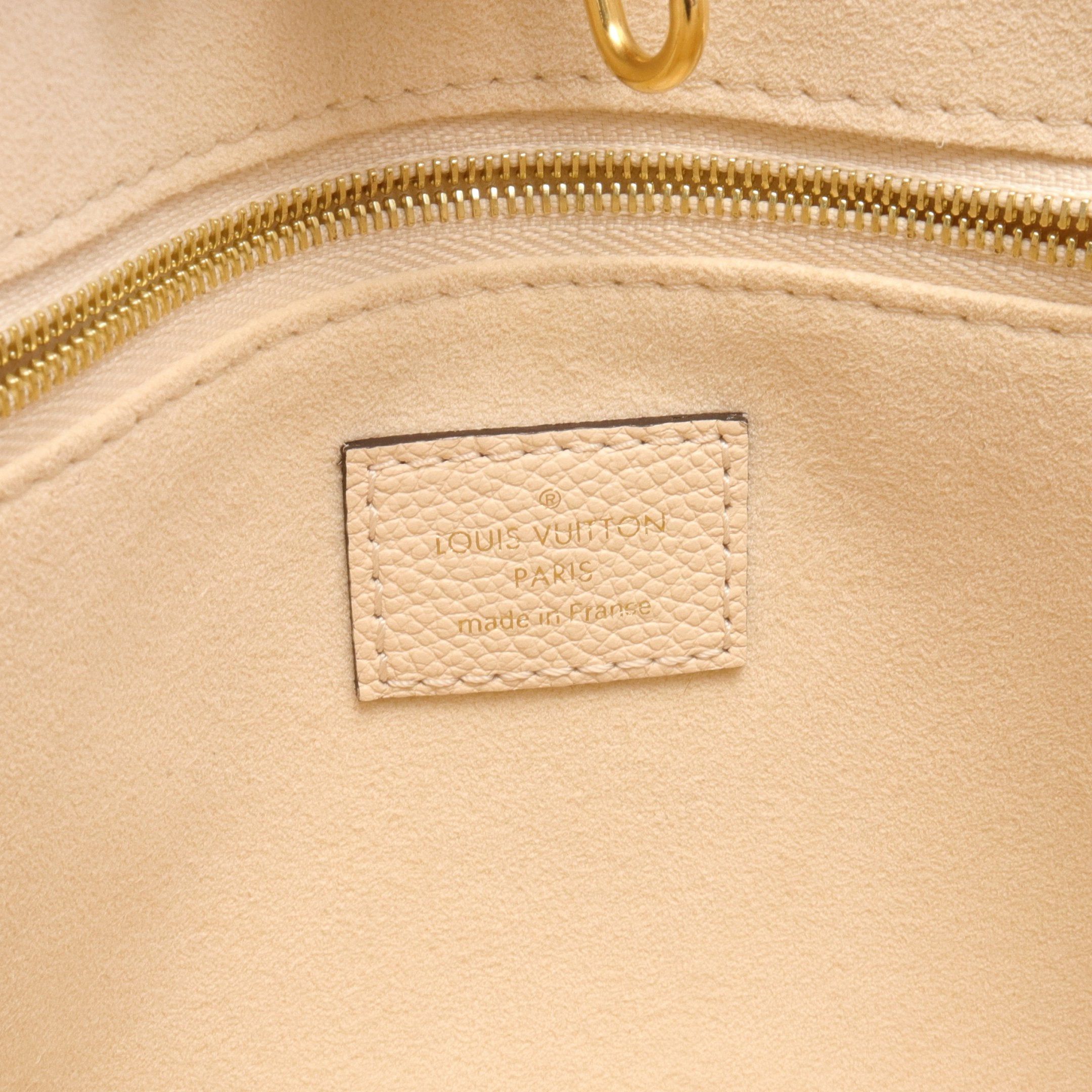 Louis Vuitton Louis Vuitton On-The-Go Pm Bicolor Monogram Empreinte Claim Bois De Rose Handbag Leather Beige Gray Brown Size ONE SIZE - 4 Thumbnail