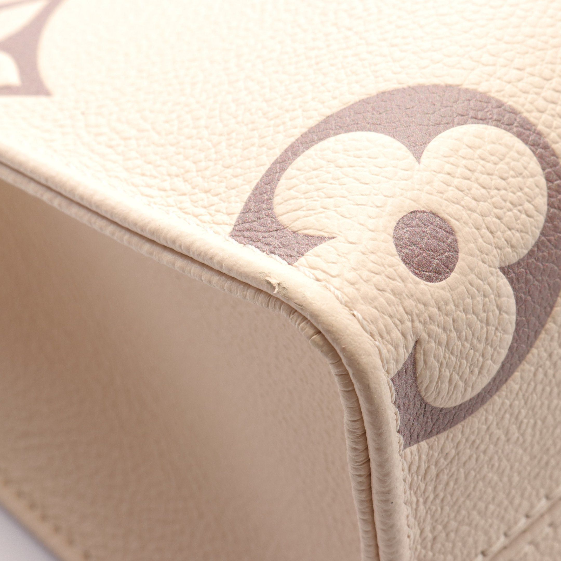 Louis Vuitton Louis Vuitton On-The-Go Pm Bicolor Monogram Empreinte Claim Bois De Rose Handbag Leather Beige Gray Brown Size ONE SIZE - 6 Thumbnail