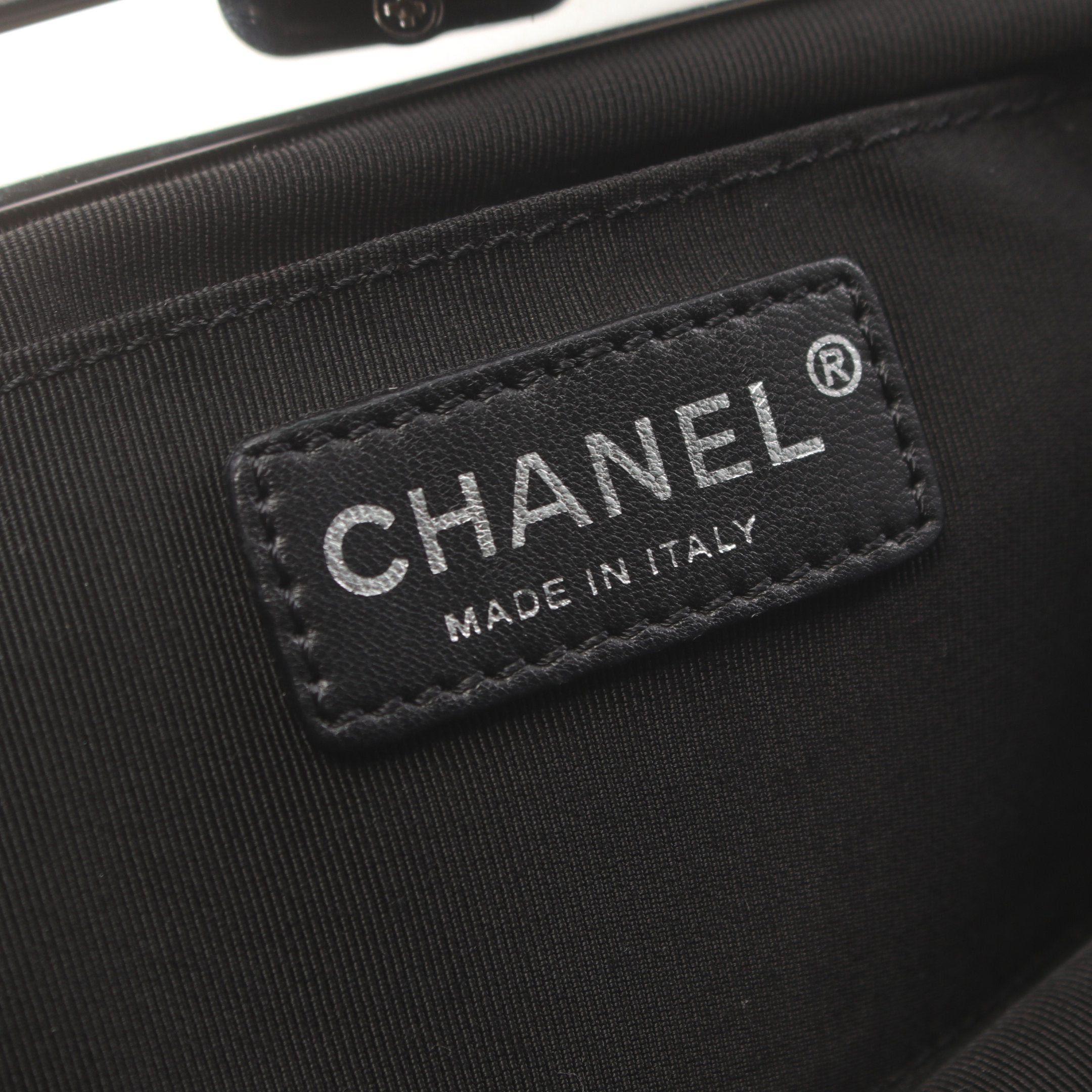 Chanel Chanel Cruise Line Chain Shoulder Bag Canvas Black Plastic Size ONE SIZE - 4 Thumbnail