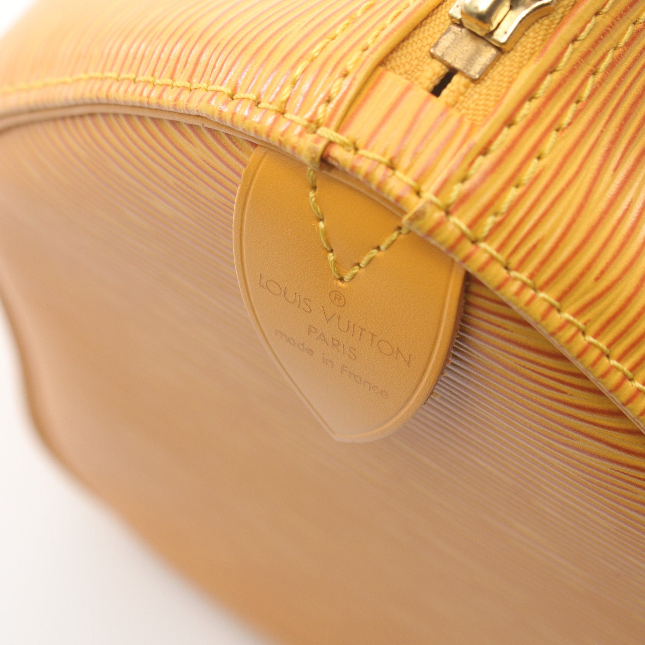 Louis Vuitton Louis Vuitton Speedy 25 Epi Tassi Yellow Handbag Leather Size ONE SIZE - 4 Thumbnail