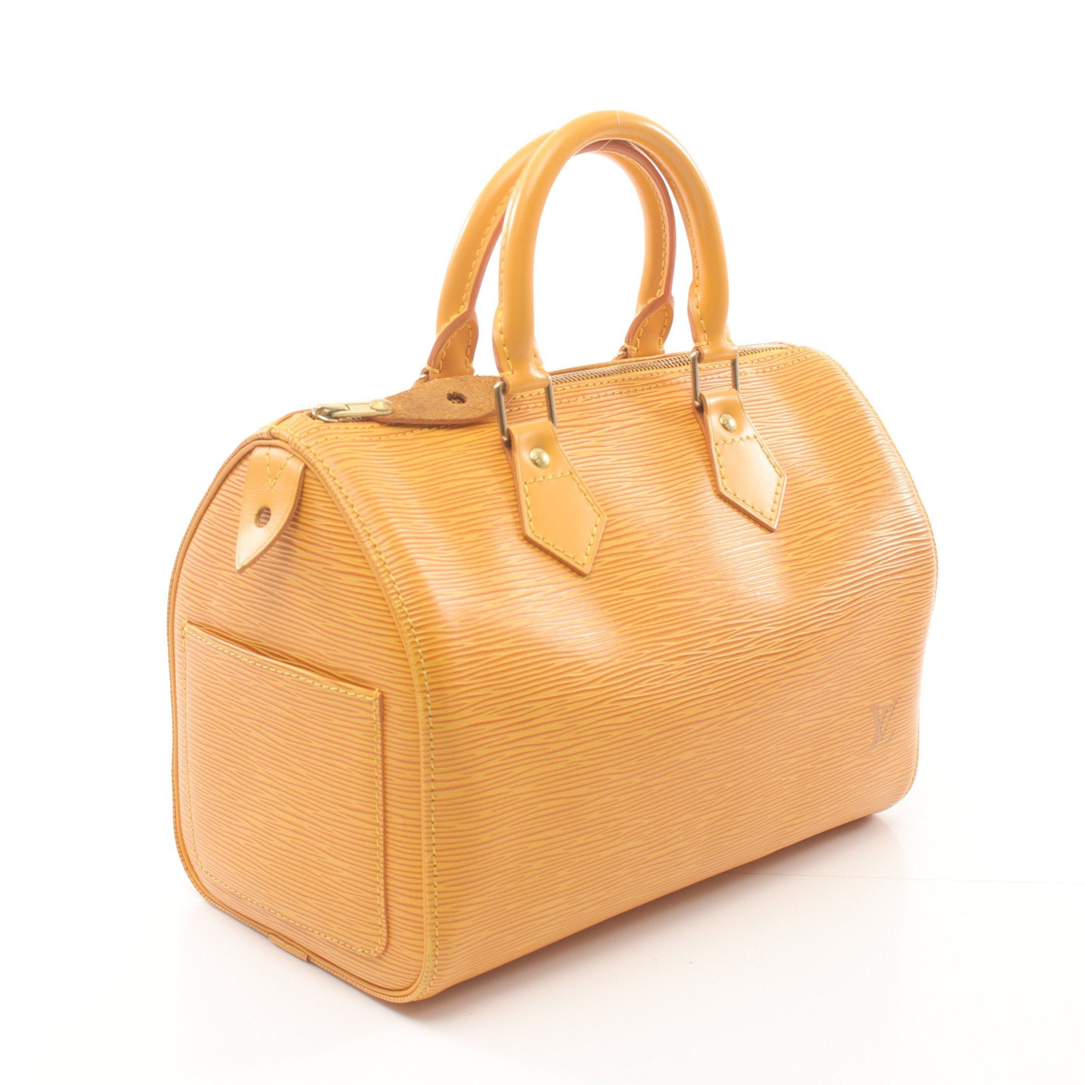 Louis Vuitton Louis Vuitton Speedy 25 Epi Tassi Yellow Handbag Leather Size ONE SIZE - 2 Thumbnail