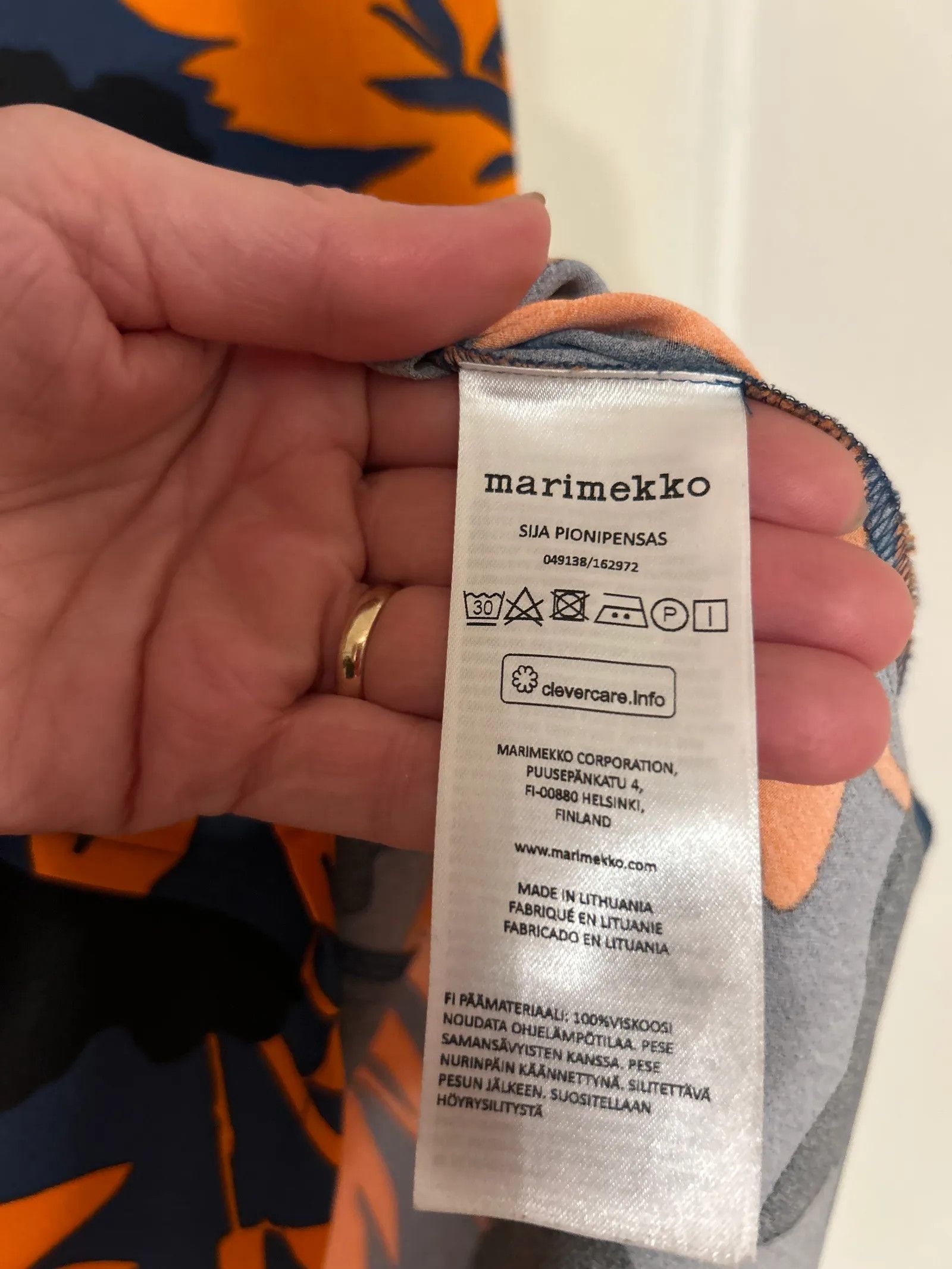Marimekko Marimekko Sija Pionipensas Dress Size XS / US 0-2 / IT 36-38 - 3 Thumbnail