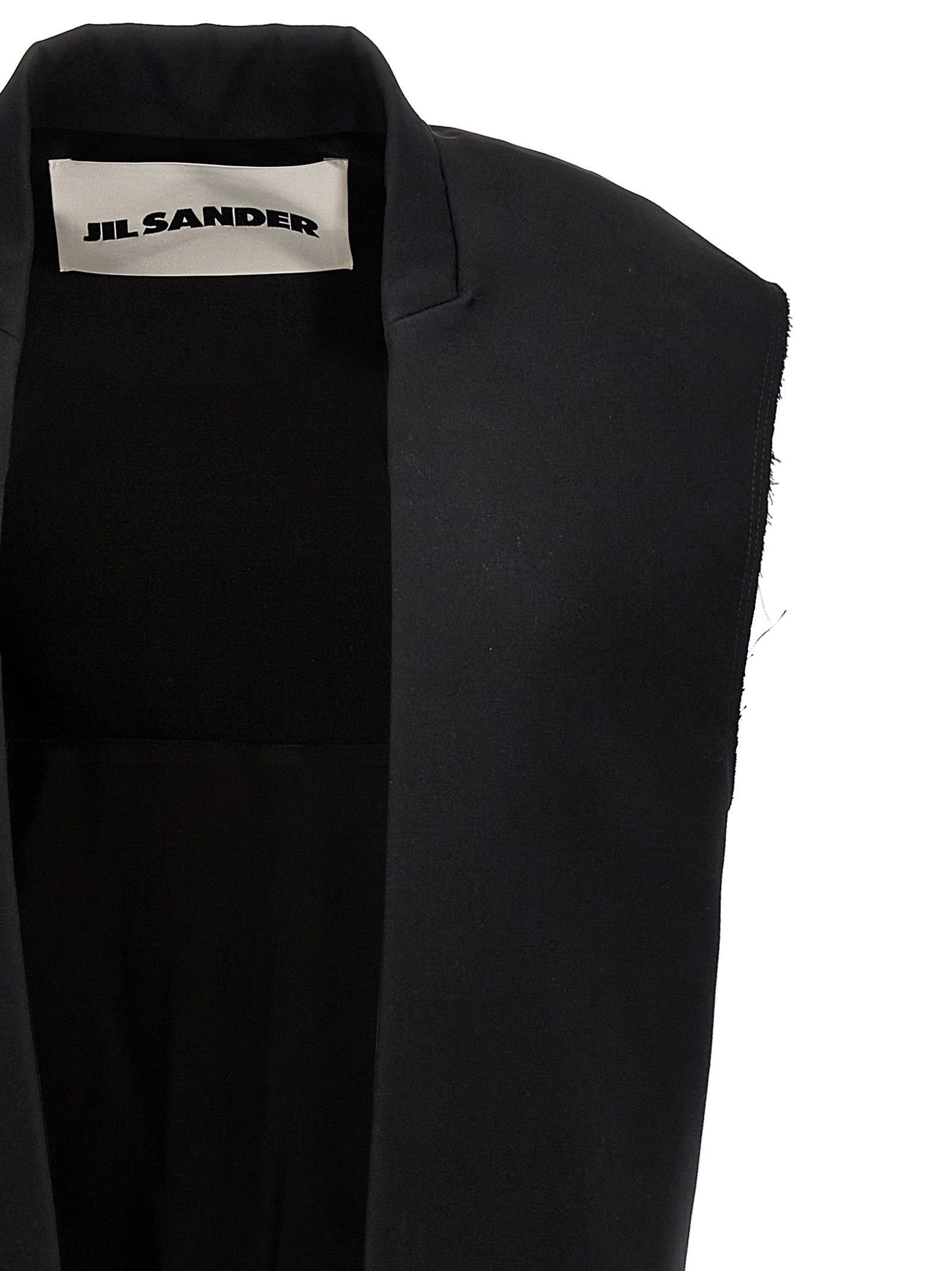 Jil Sander Two-Material Long Vest Size S / US 4 / IT 40 - 3 Thumbnail