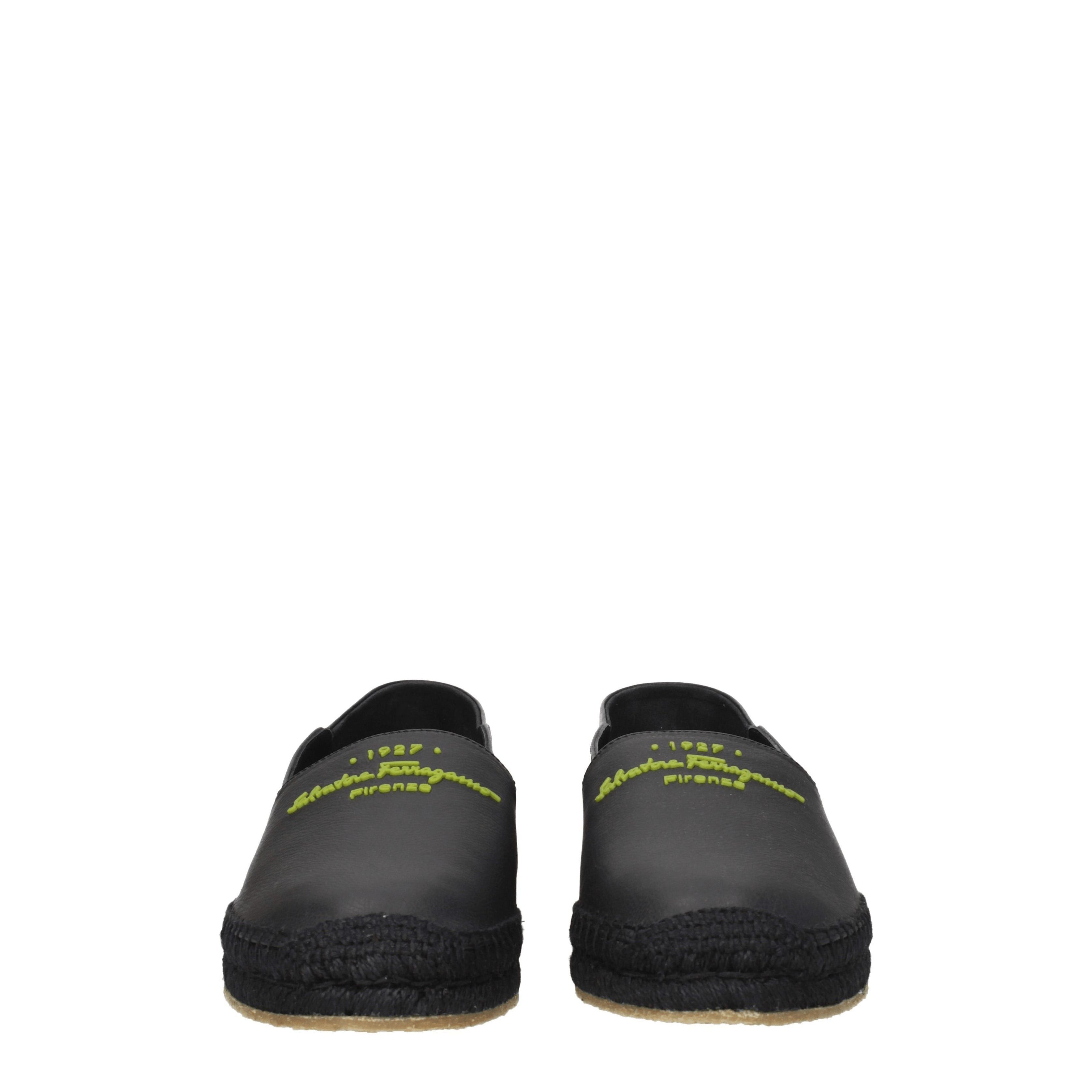 Salvatore Ferragamo Men's Slip-on Espadrilles in Leather Size US 8 / EU 41 - 3 Thumbnail