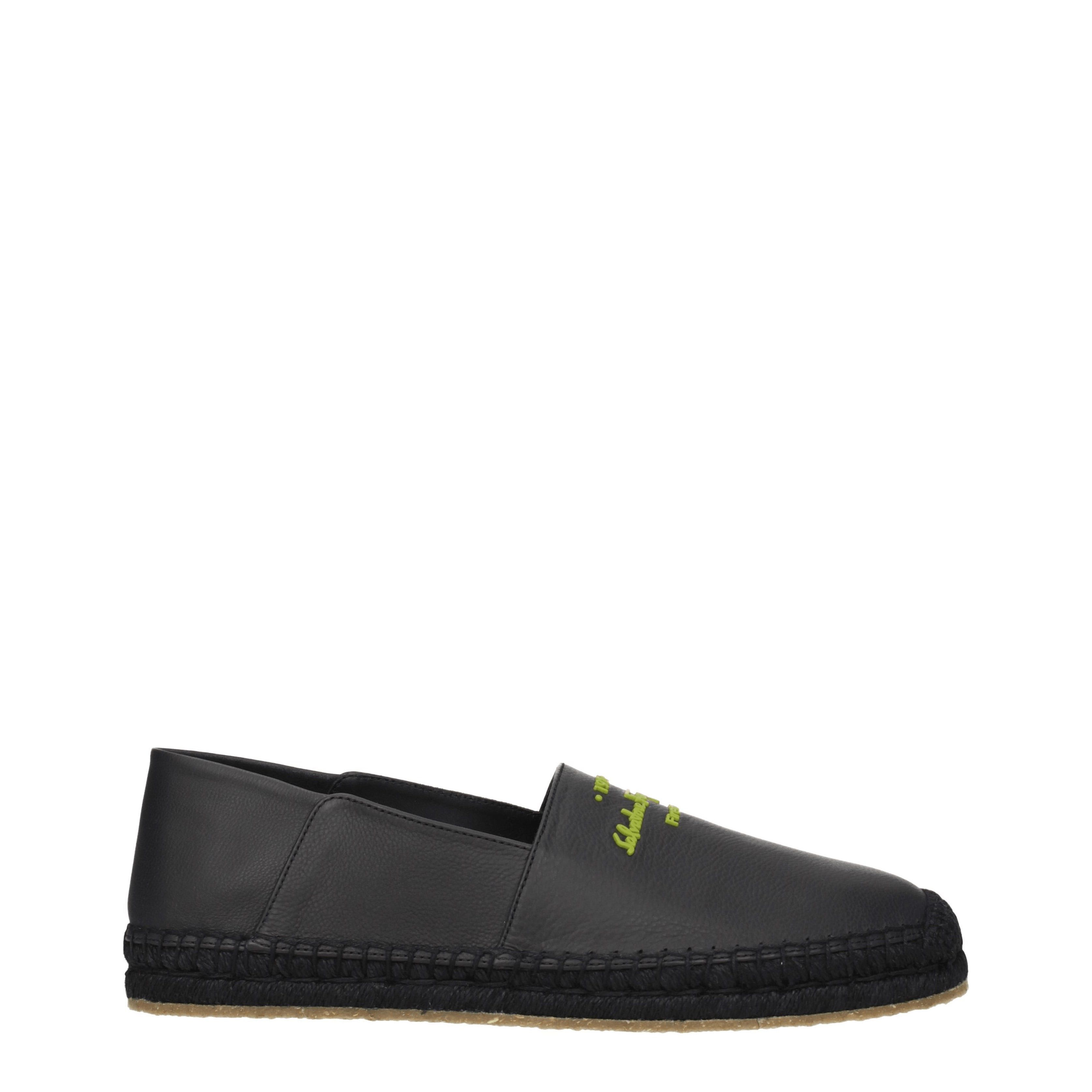 Salvatore Ferragamo Men's Slip-on Espadrilles in Leather Size US 8 / EU 41 - 2 Thumbnail
