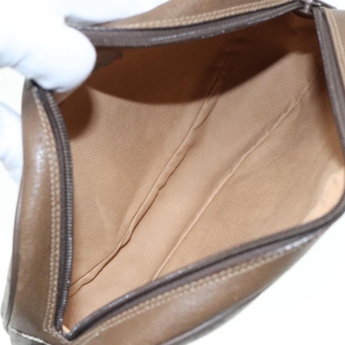 Gucci Sherry Beige Canvas Clutch Bag (Pre-Owned) Size ONE SIZE - 7 Thumbnail