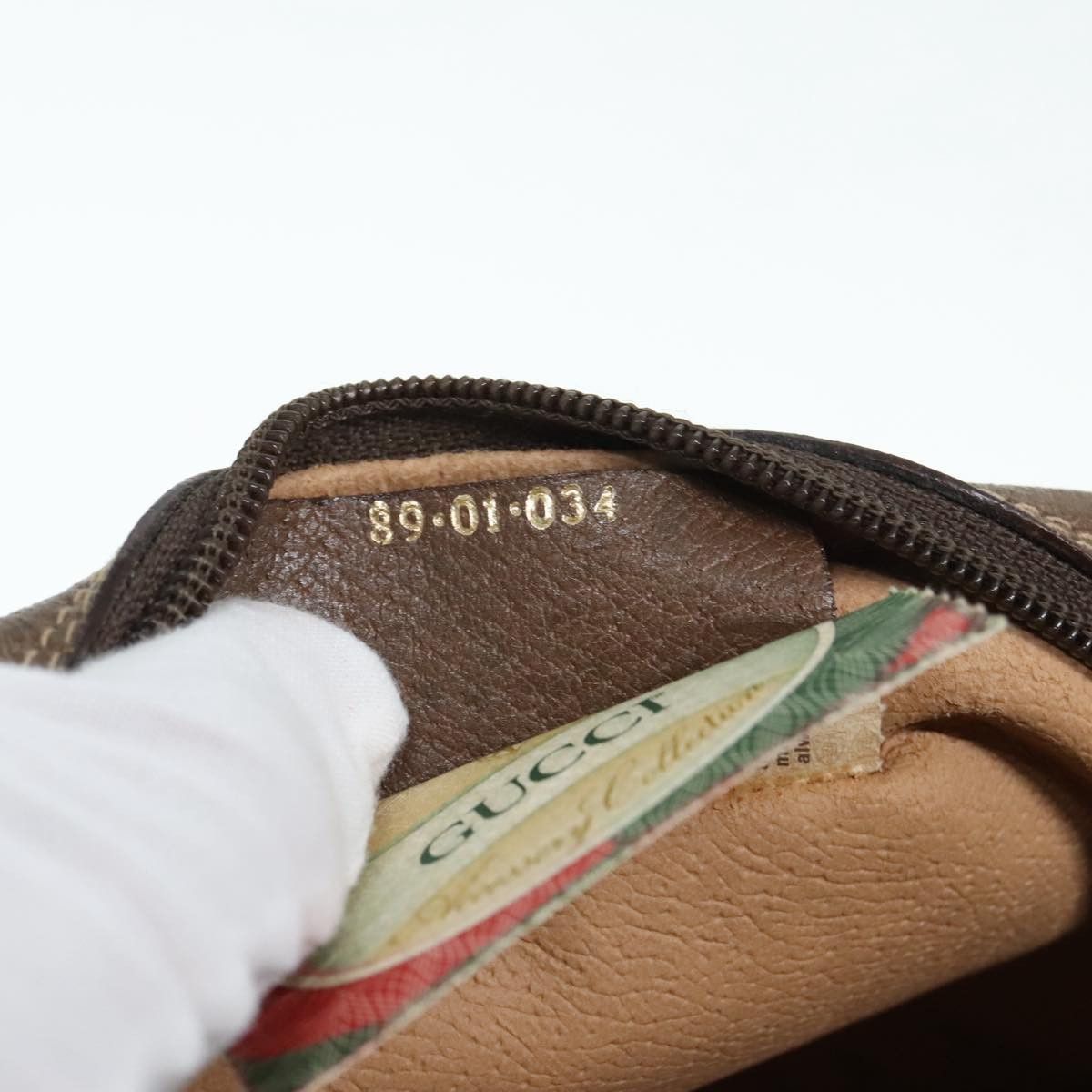 Gucci Sherry Beige Canvas Clutch Bag (Pre-Owned) Size ONE SIZE - 9 Thumbnail