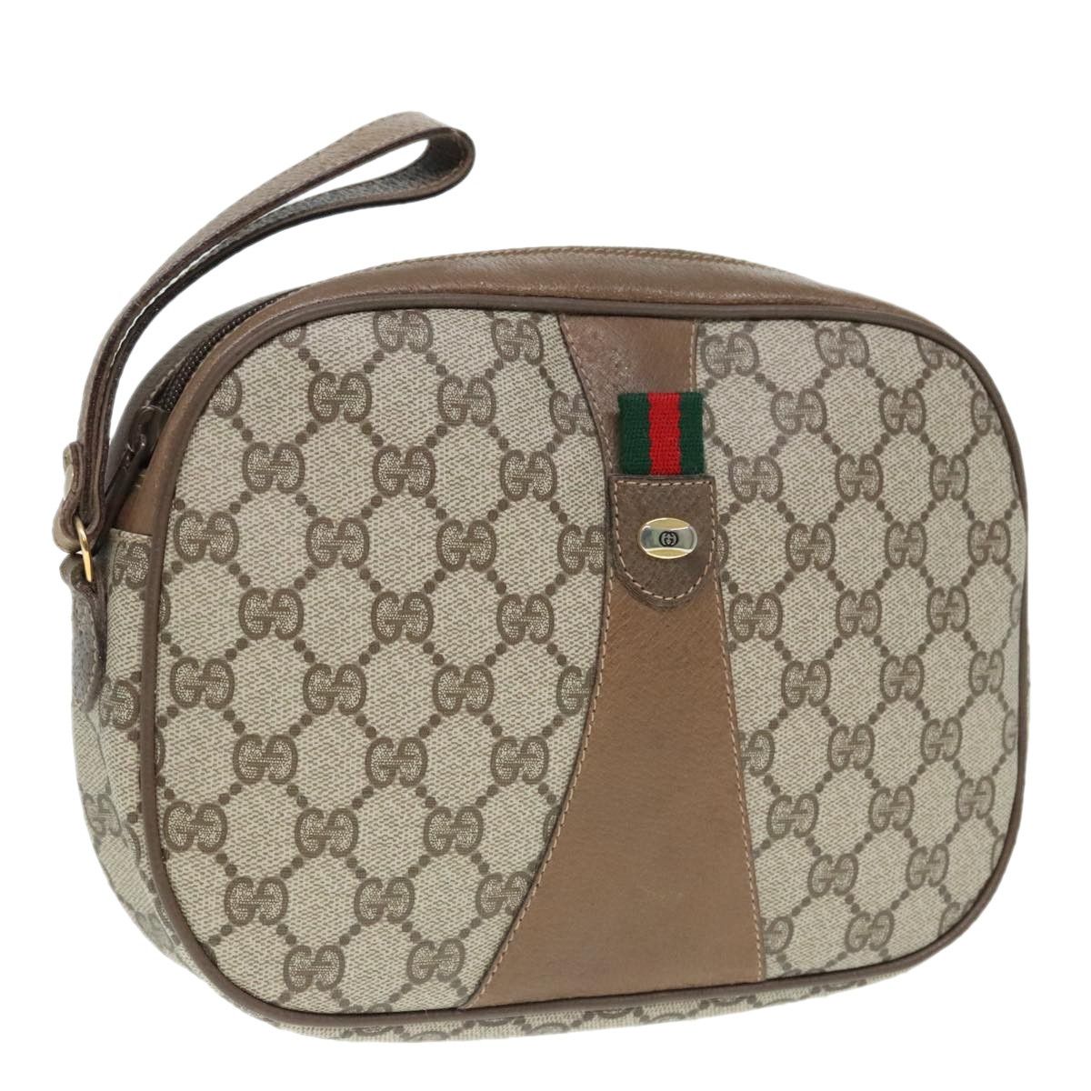Gucci Sherry Beige Canvas Clutch Bag (Pre-Owned) Size ONE SIZE - 13 Thumbnail