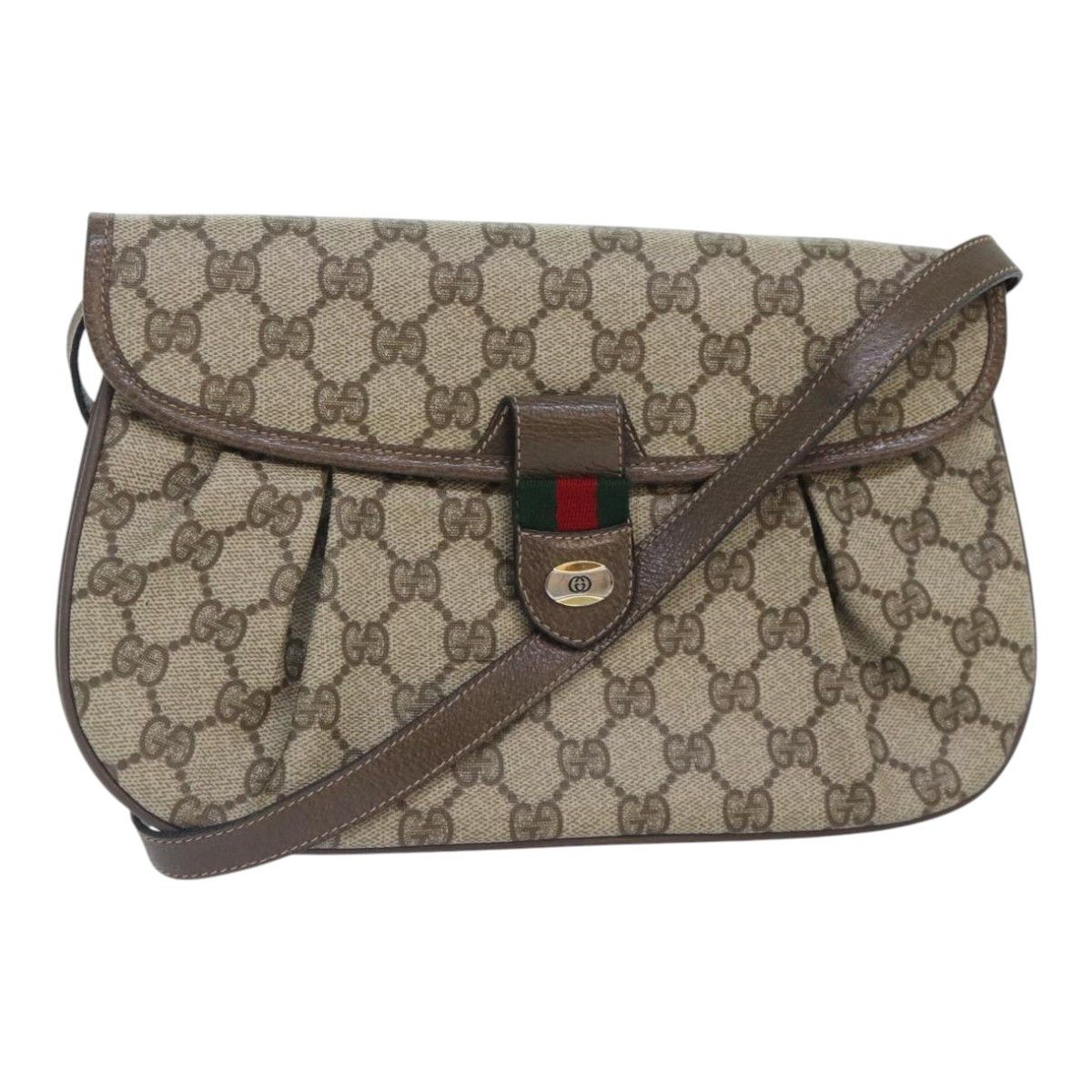 Gucci Gg Canvas Beige Canvas Shoulder Bag (Pre-Owned) Size ONE SIZE - 15 Thumbnail