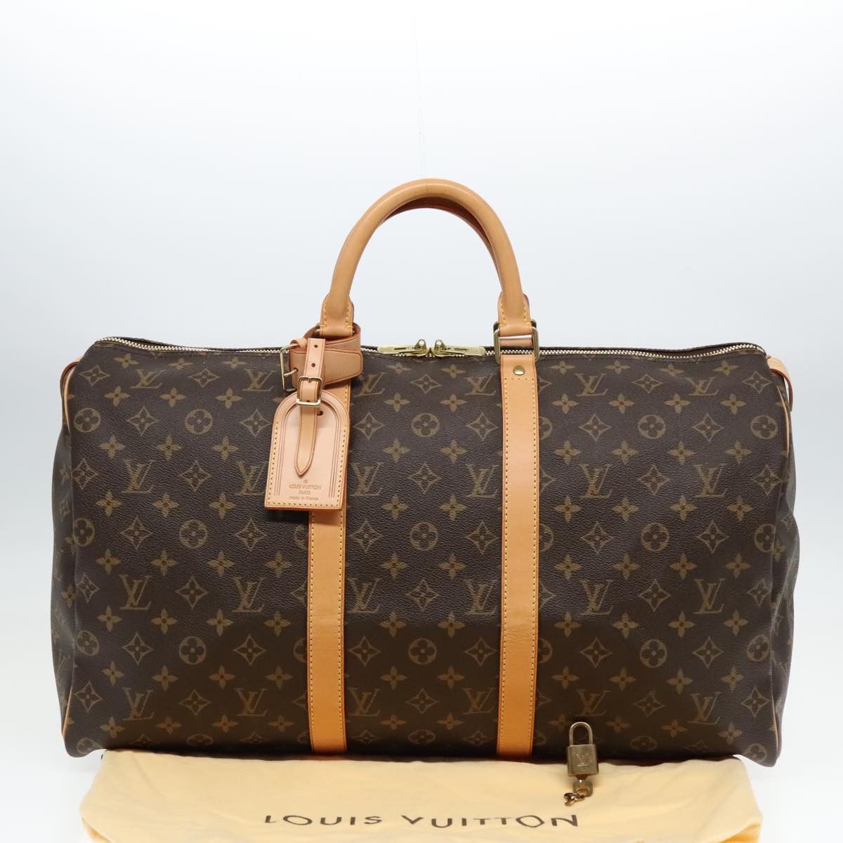 Louis Vuitton Keepall 50 Brown Canvas Travel Bag (Pre-Owned) Size ONE SIZE - 16 Thumbnail