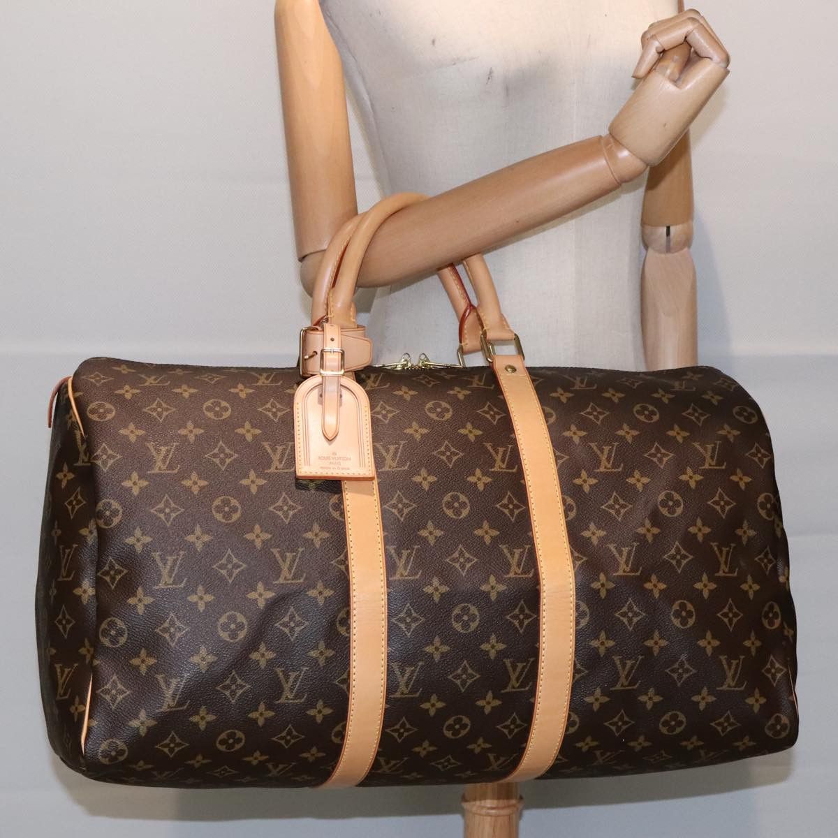 Louis Vuitton Keepall 50 Brown Canvas Travel Bag (Pre-Owned) Size ONE SIZE - 11 Thumbnail