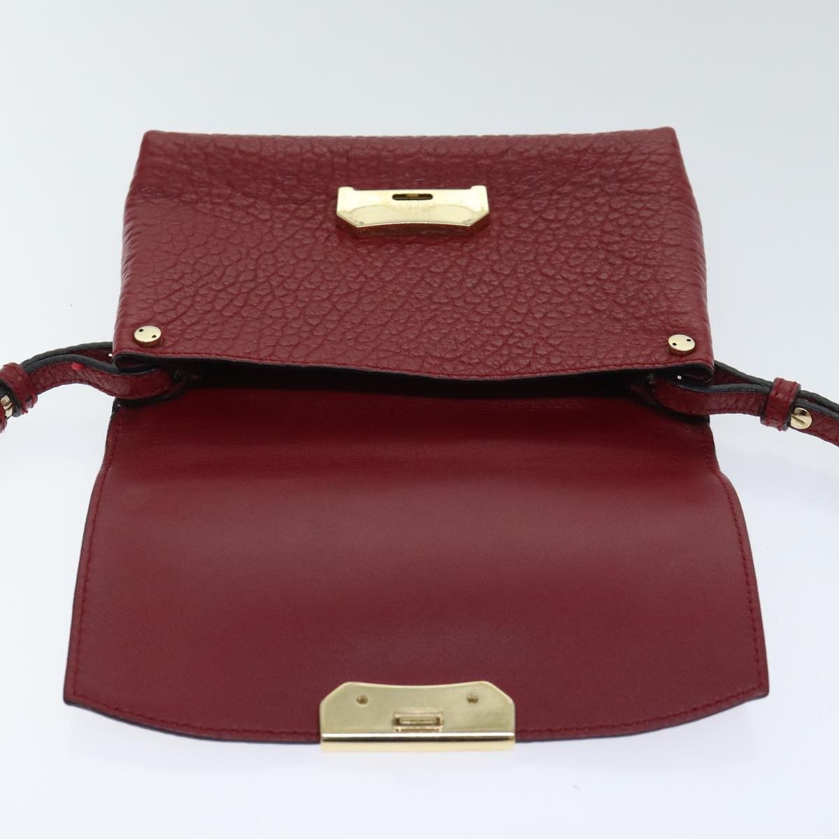 Burberry Red Leather Shoulder Bag (Pre-Owned) Size ONE SIZE - 19 Thumbnail