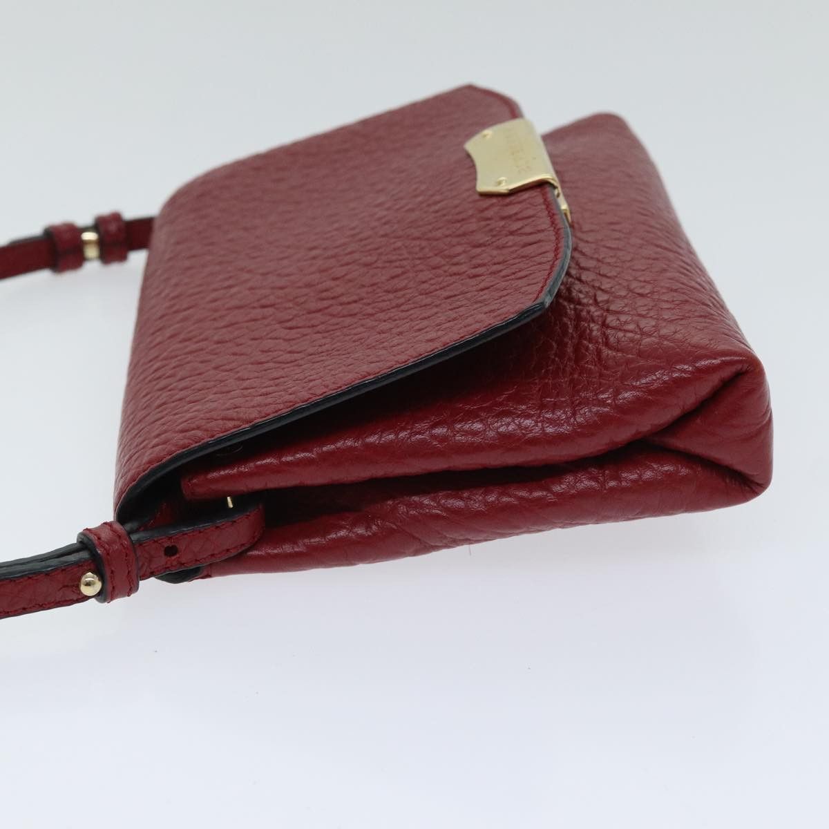 Burberry Red Leather Shoulder Bag (Pre-Owned) Size ONE SIZE - 4 Thumbnail