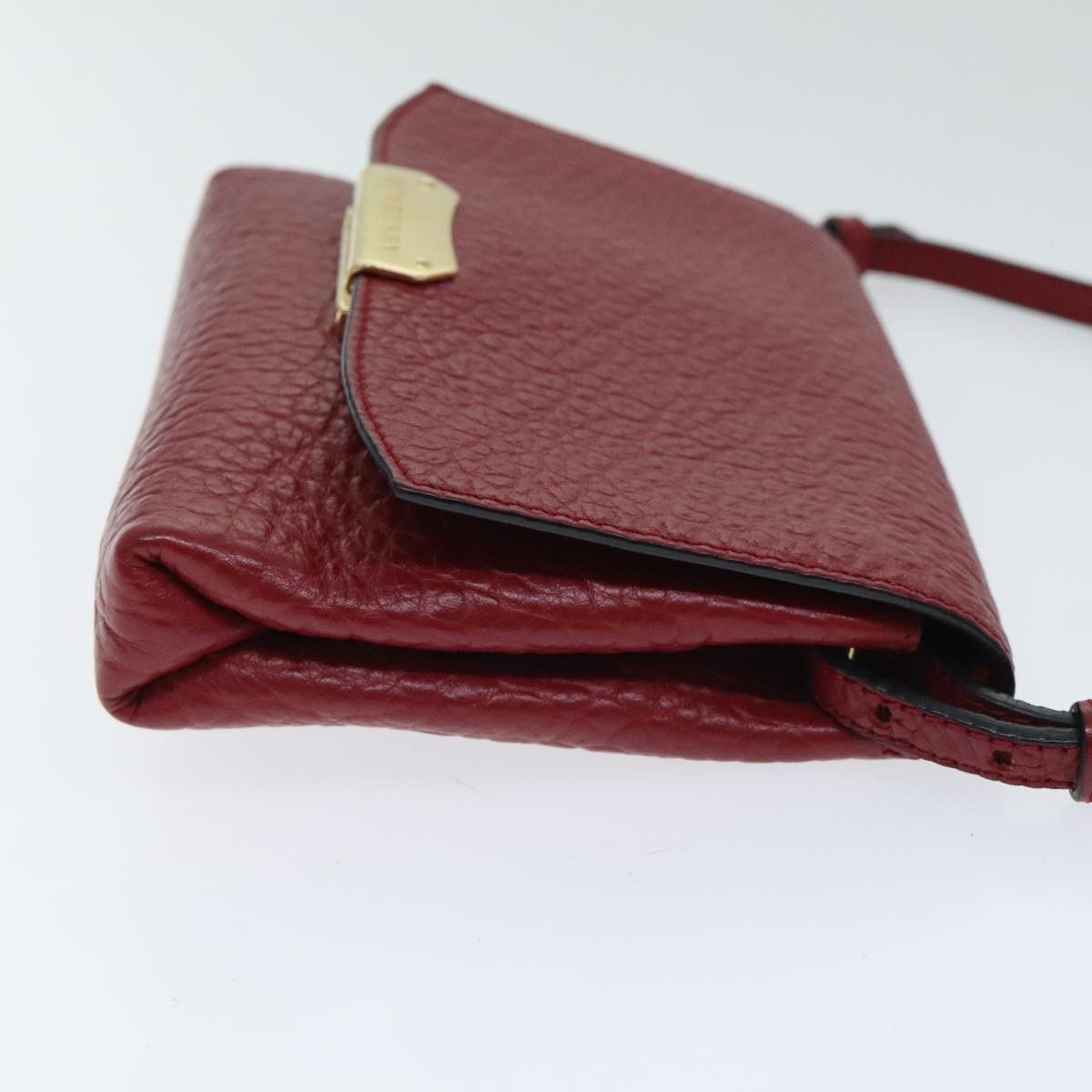 Burberry Red Leather Shoulder Bag (Pre-Owned) Size ONE SIZE - 3 Thumbnail