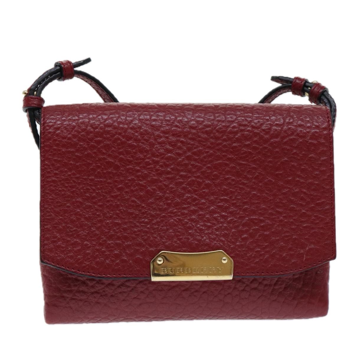 Burberry Red Leather Shoulder Bag (Pre-Owned) Size ONE SIZE - 17 Thumbnail