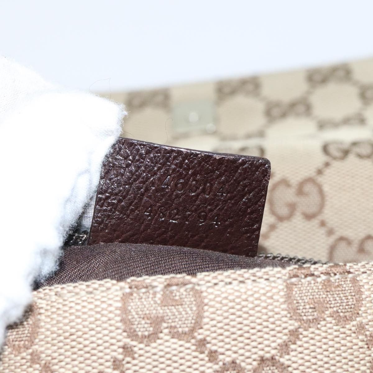 Gucci Beige Canvas Shoulder Bag (Pre-Owned) Size ONE SIZE - 12 Thumbnail