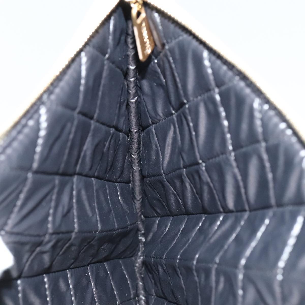 Chanel Coco Mark Black Leather Clutch Bag (Pre-Owned) Size ONE SIZE - 18 Thumbnail