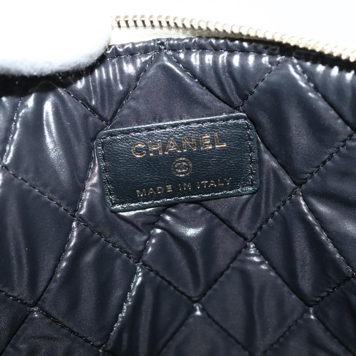 Chanel Coco Mark Black Leather Clutch Bag (Pre-Owned) Size ONE SIZE - 12 Thumbnail