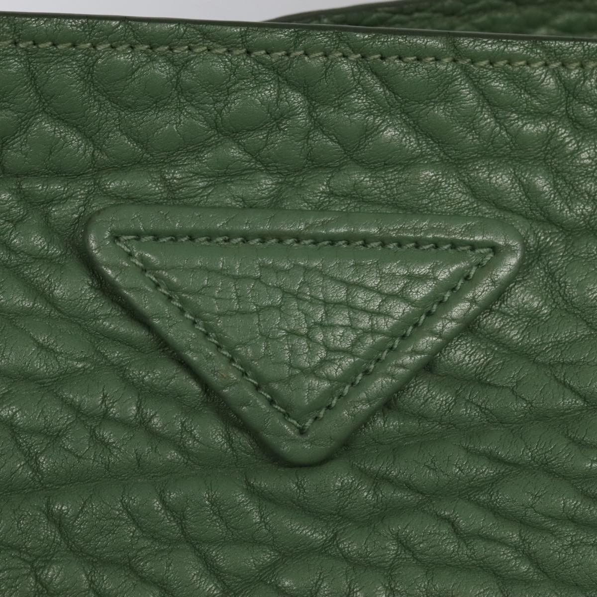 Prada Green Leather Shoulder Bag (Pre-Owned) Size ONE SIZE - 20 Thumbnail